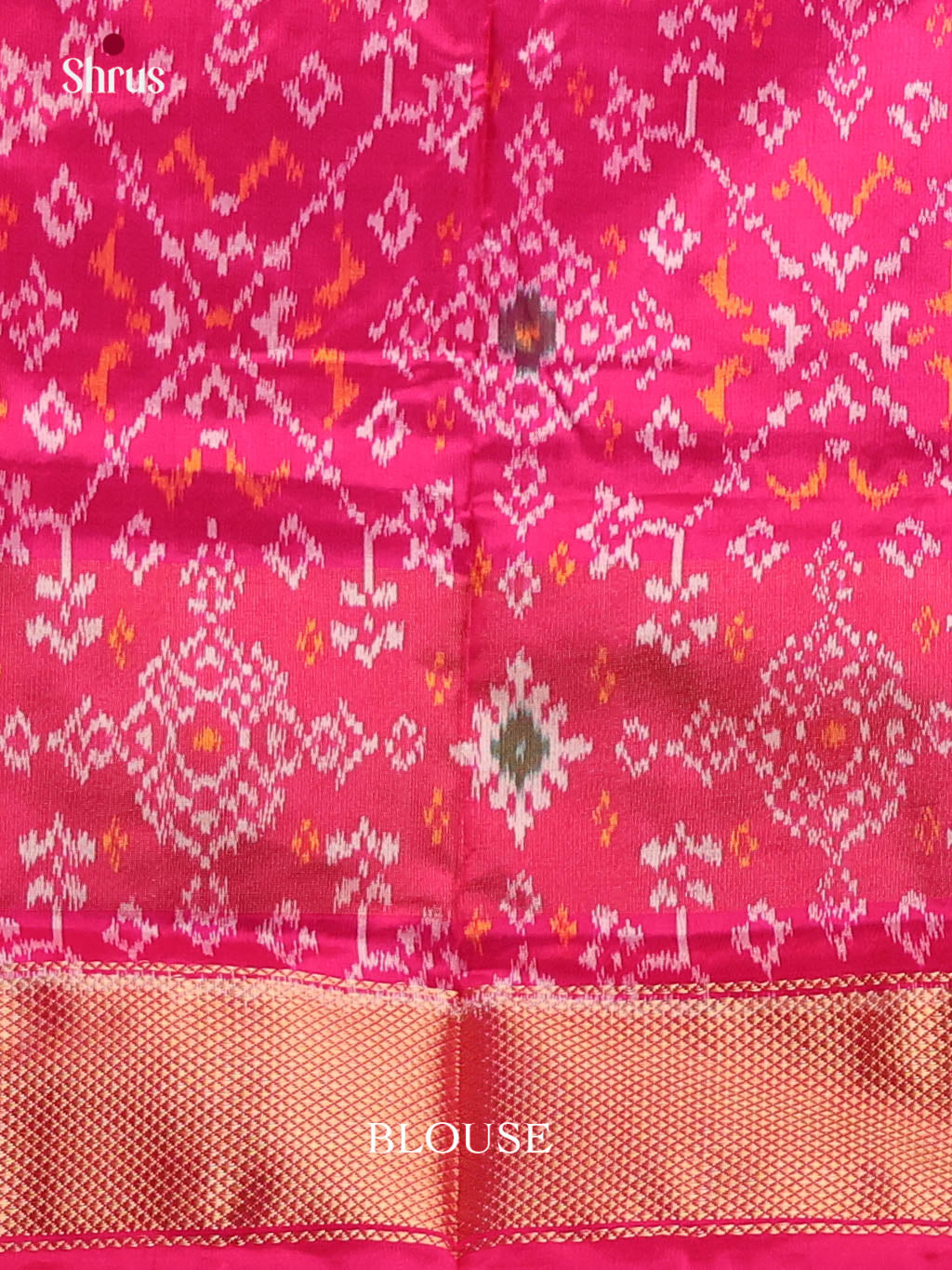 DIS16522 - Ikkat Silk Saree - Shop on Shrus.com