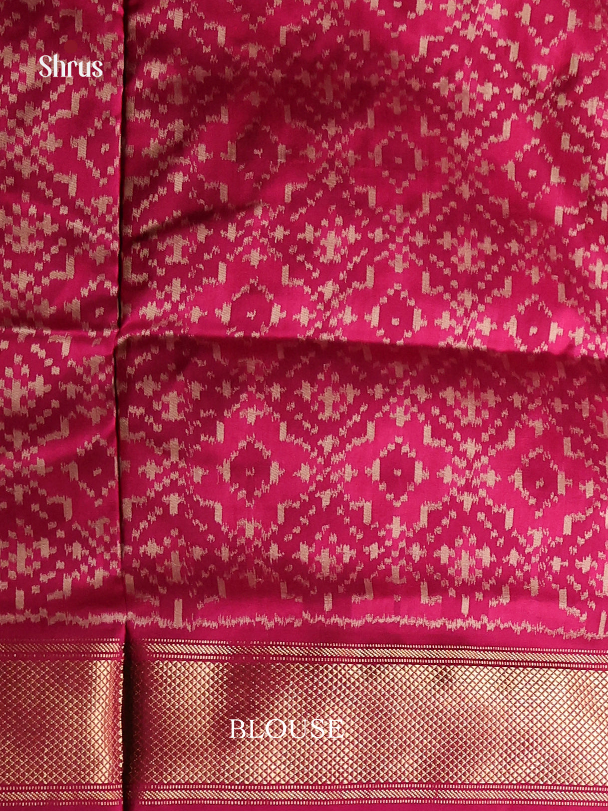 DIS16531 - Ikkat Silk Saree - Shop on Shrus.com