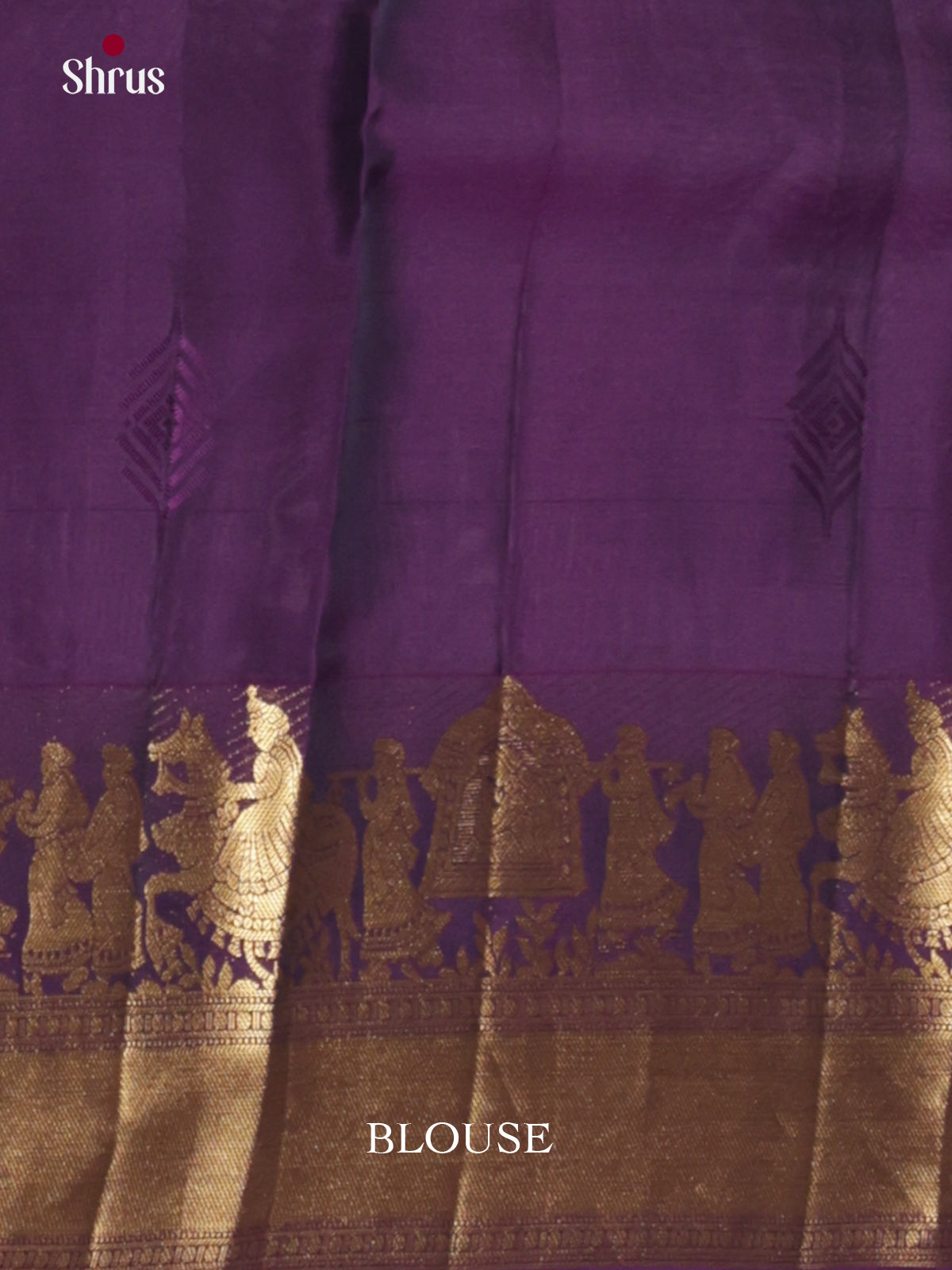 DIS16719 - Kanchipuram-halfpure Saree - Shop on Shrus.com