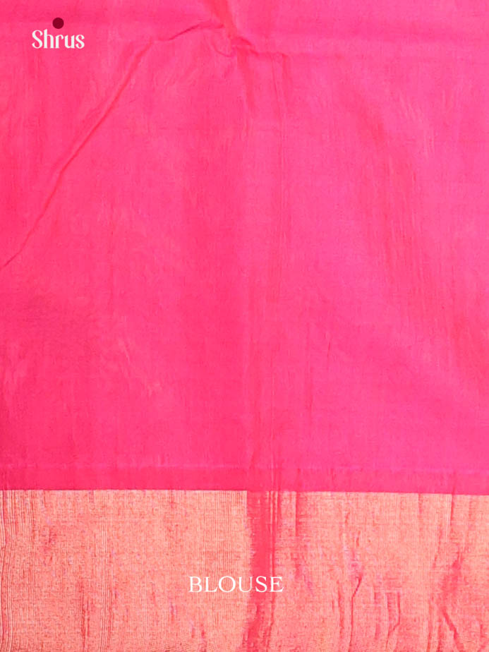 Blue & Pink - Pochampally sico Saree