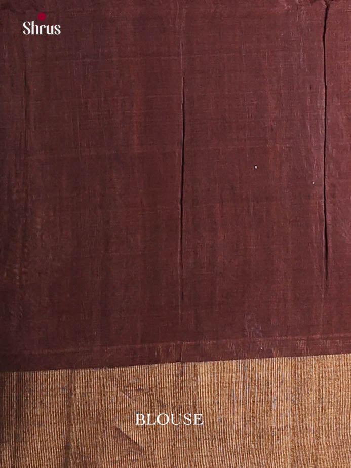 Red & Brown - Pochampally sico Saree