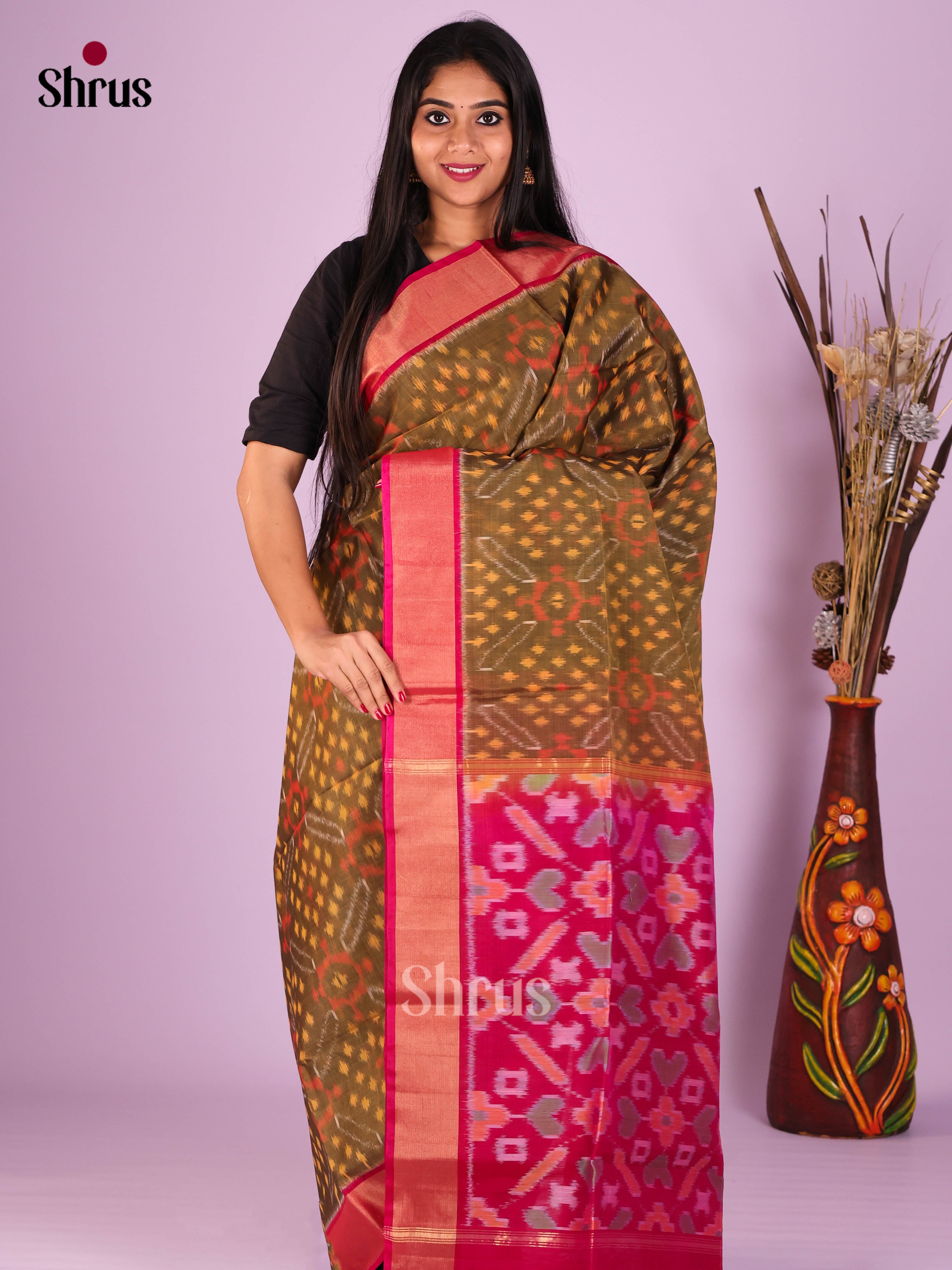 DIS16753 - Pochampally sico Saree - Shop on Shrus.com