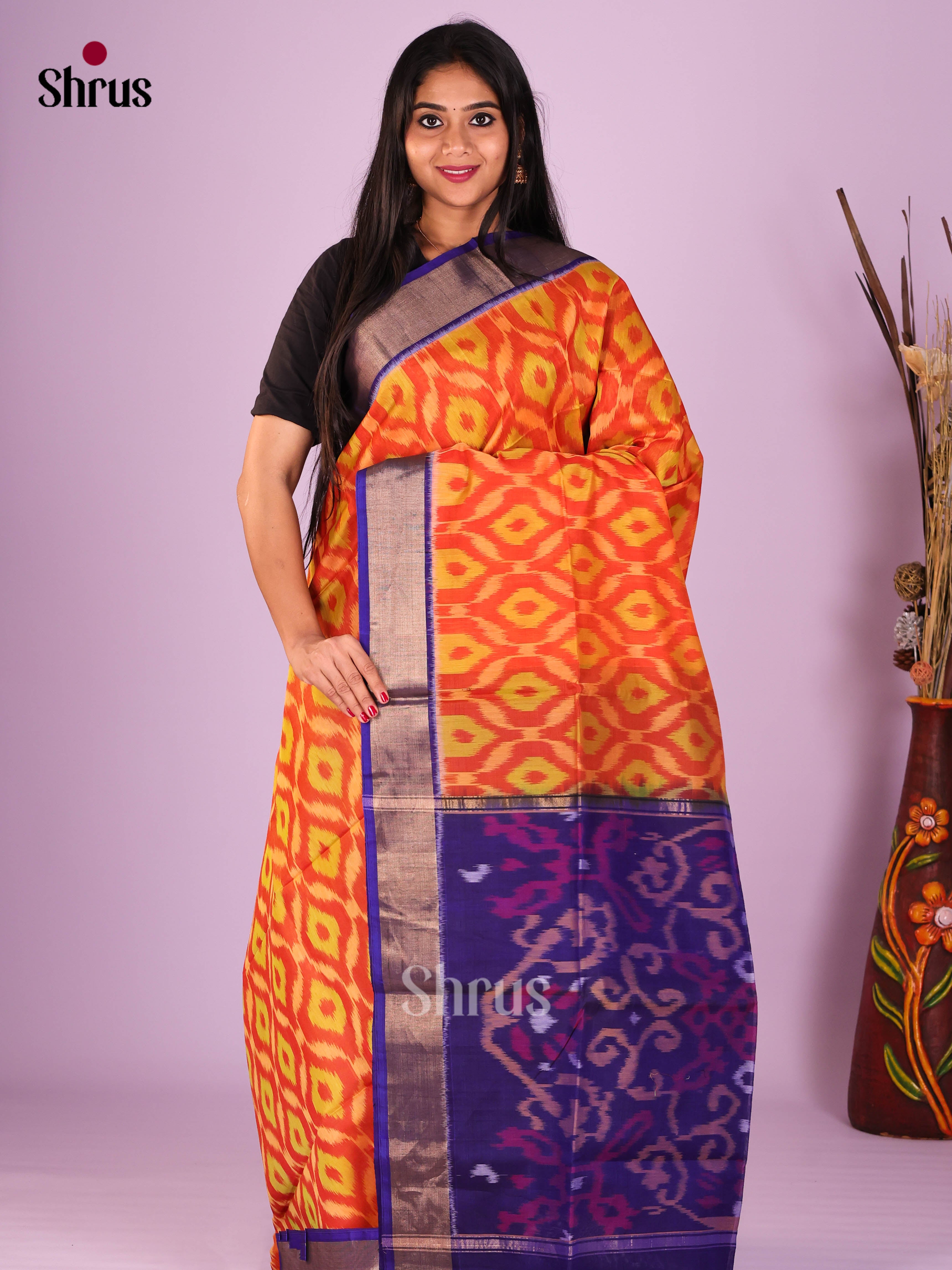 DIS16766 - Pochampally sico Saree - Shop on Shrus.com