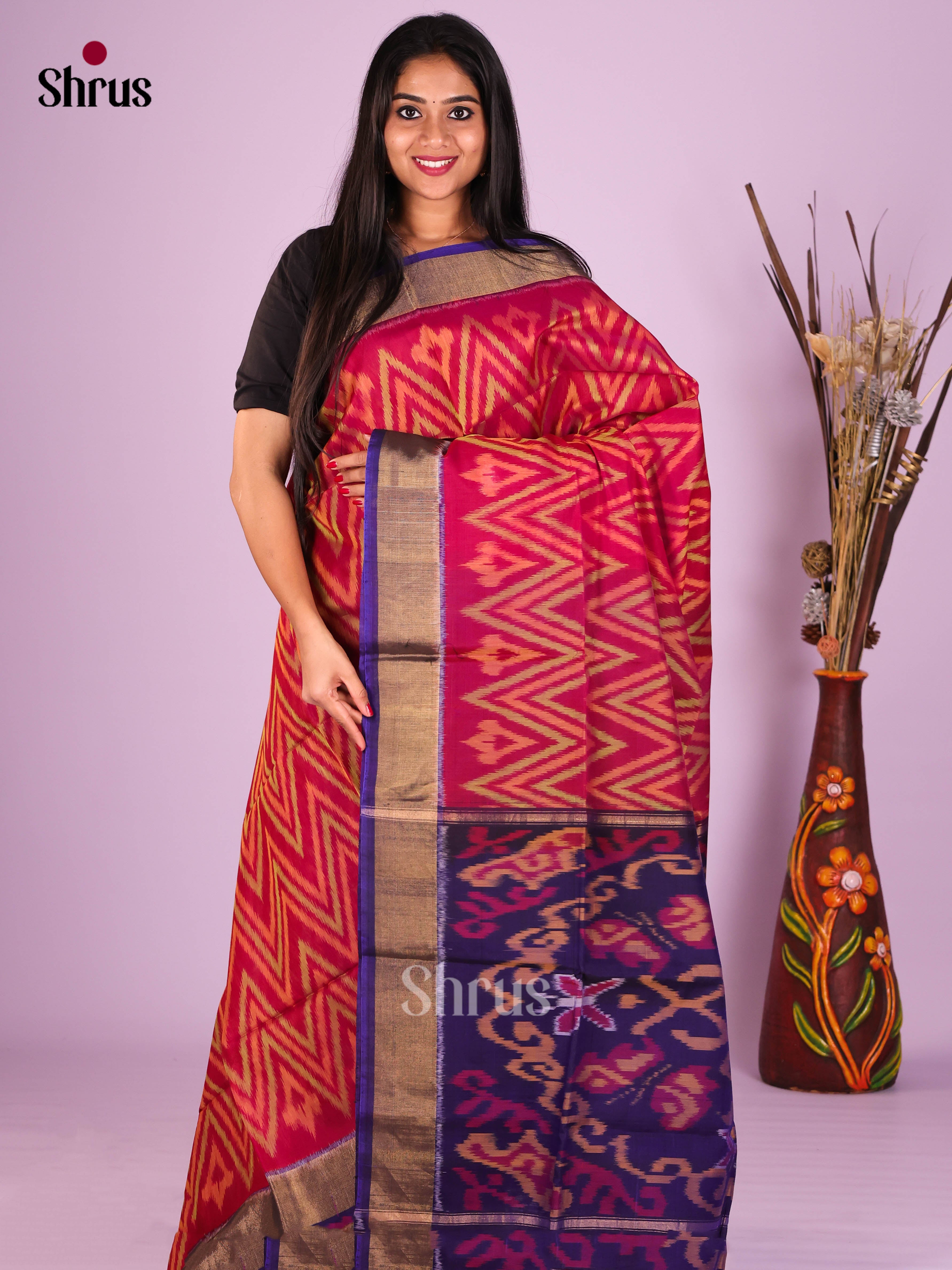 DIS16783 - Pochampally sico Saree - Shop on Shrus.com