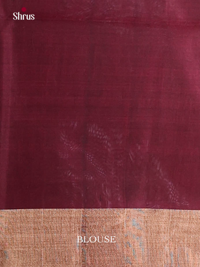 Green & maroon- Pochampally sico Saree