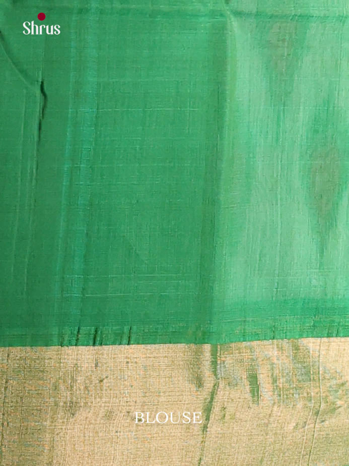 Grey & Light Green - Pochampally sico Saree - Shop on Shrus.com