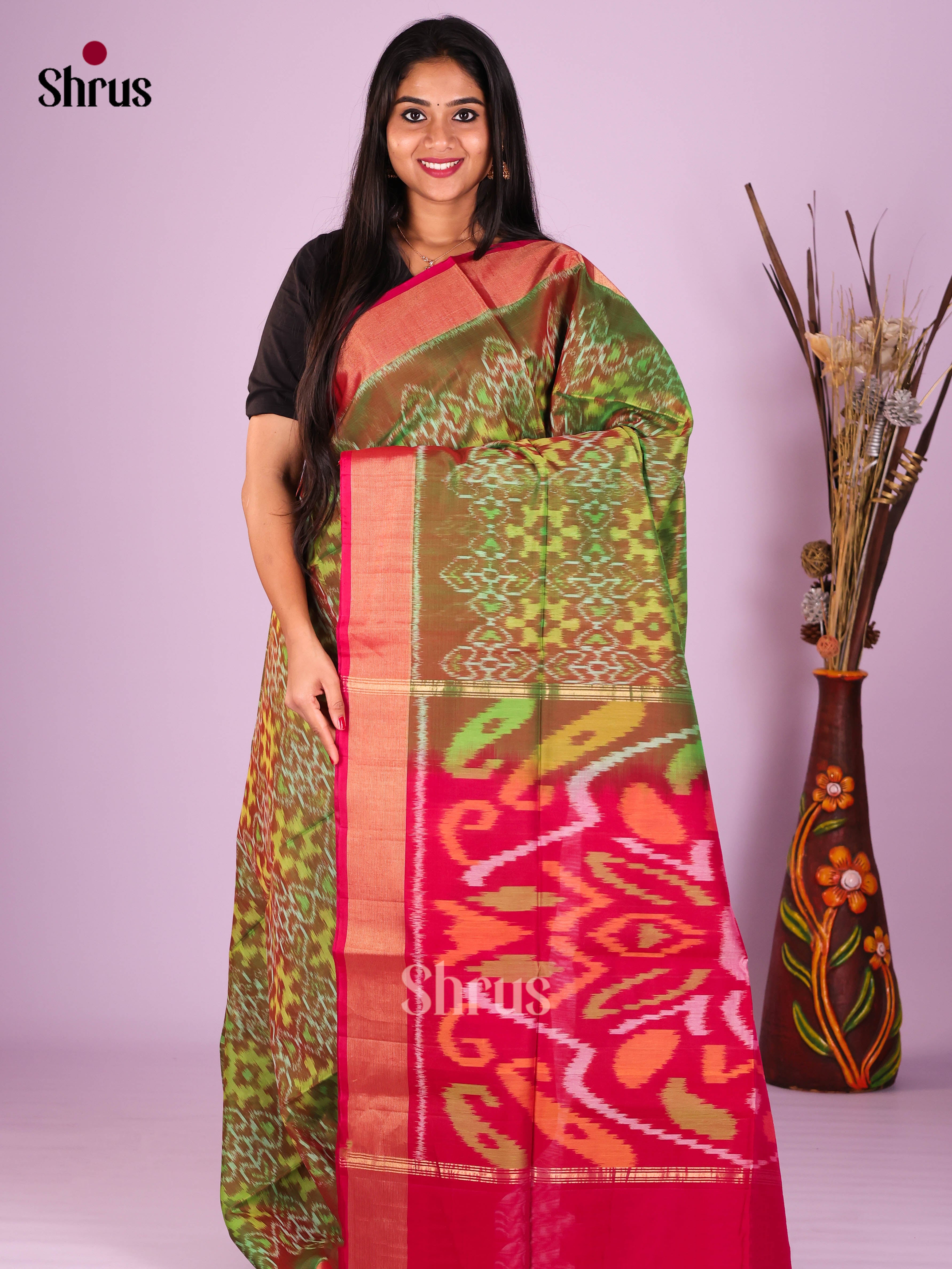 DIS16812 - Pochampally sico Saree - Shop on Shrus.com