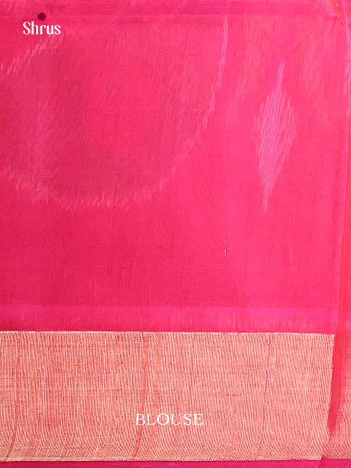 Blue & Pink  - Pochampally sico Saree