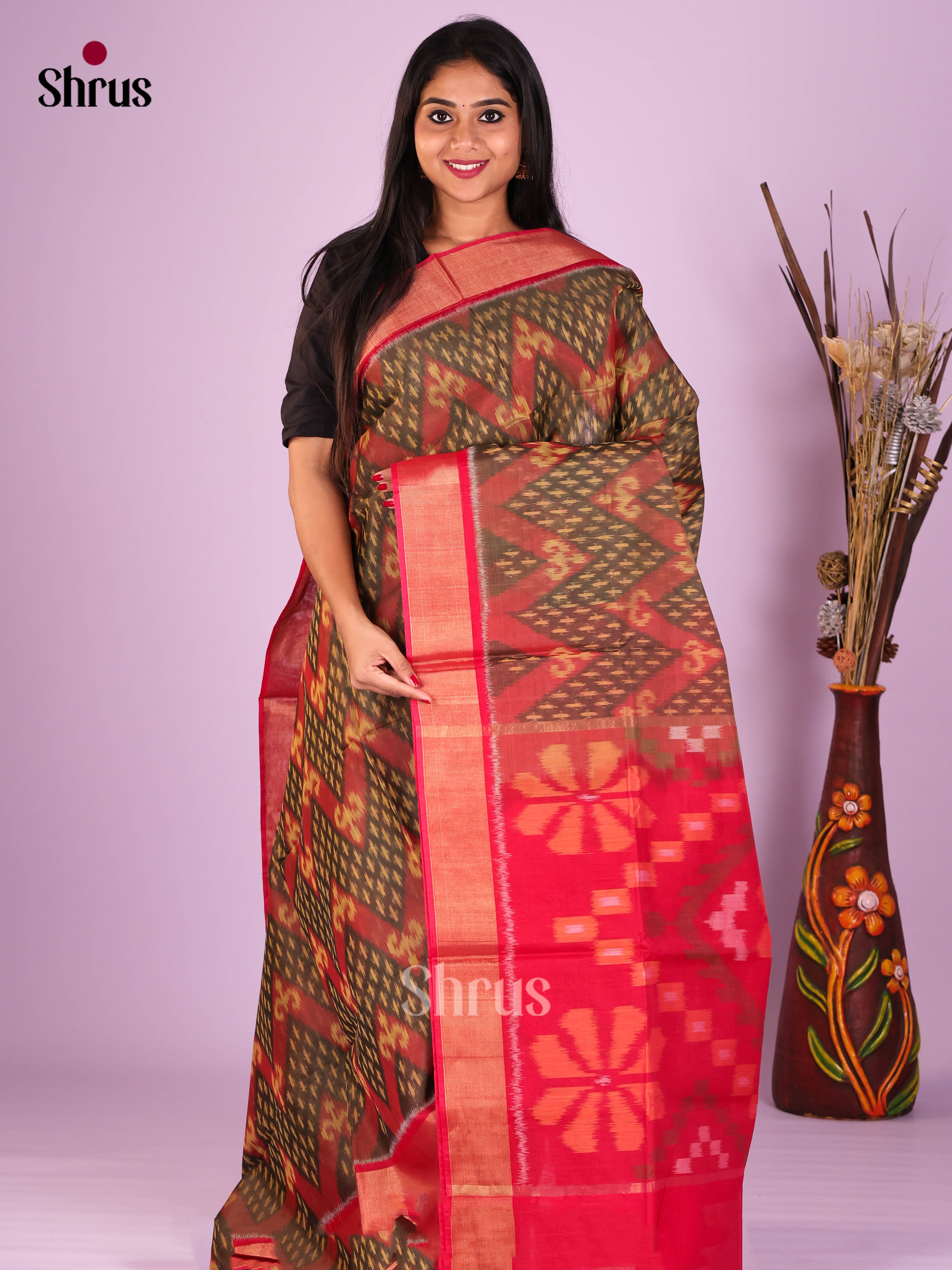DIS16822 - Pochampally sico Saree - Shop on Shrus.com
