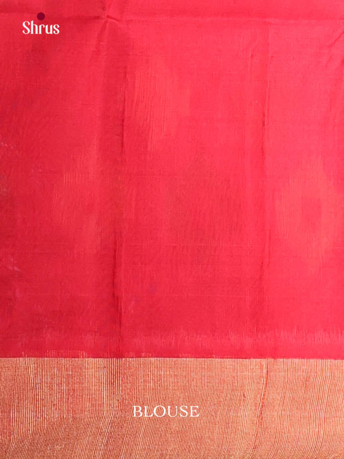 Green & Red - Pochampally sico Saree
