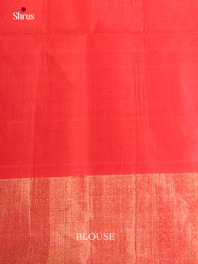 Blue & Red - Pochampally sico Saree