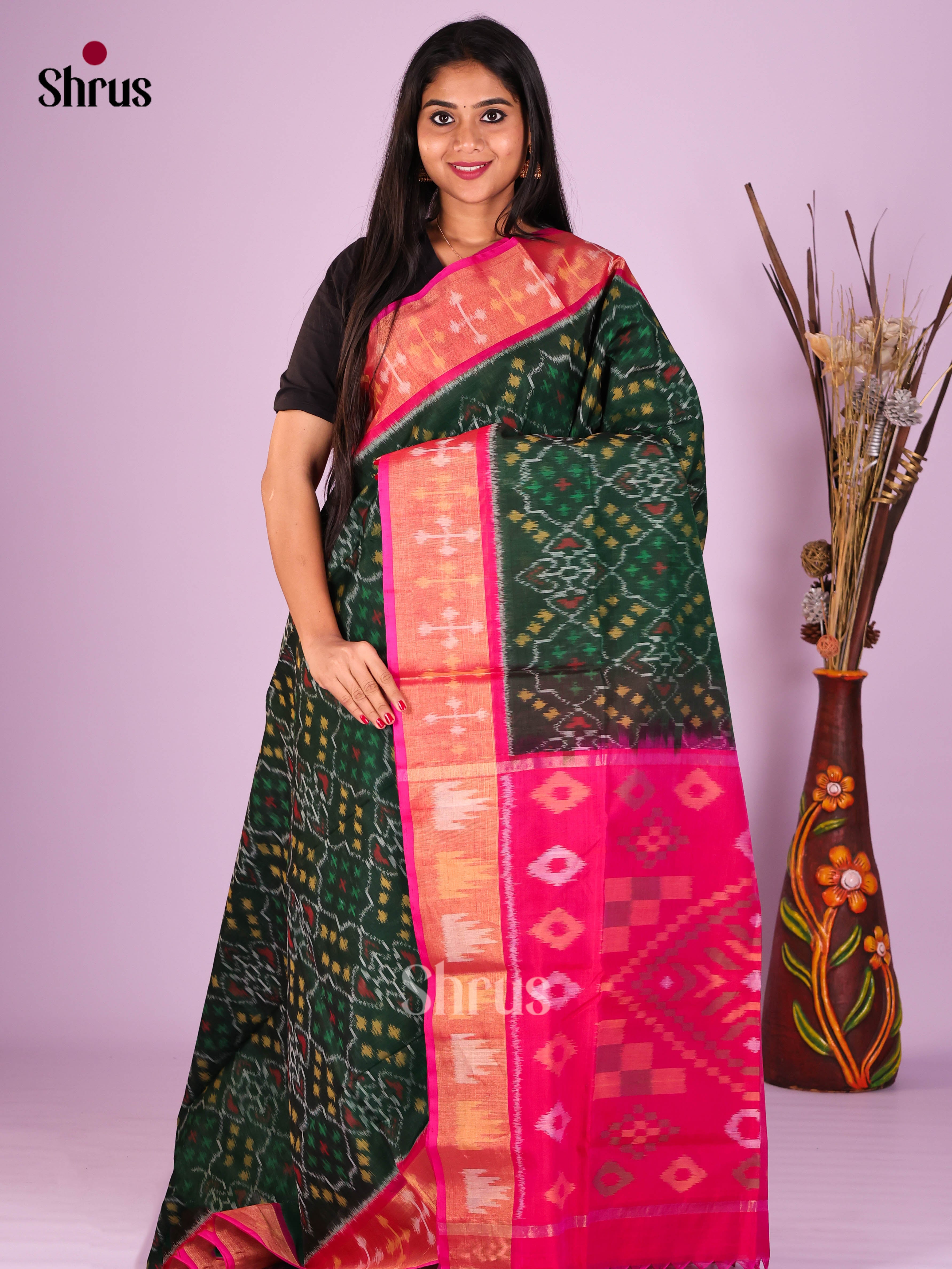 DIS16846 - Pochampally sico Saree - Shop on Shrus.com