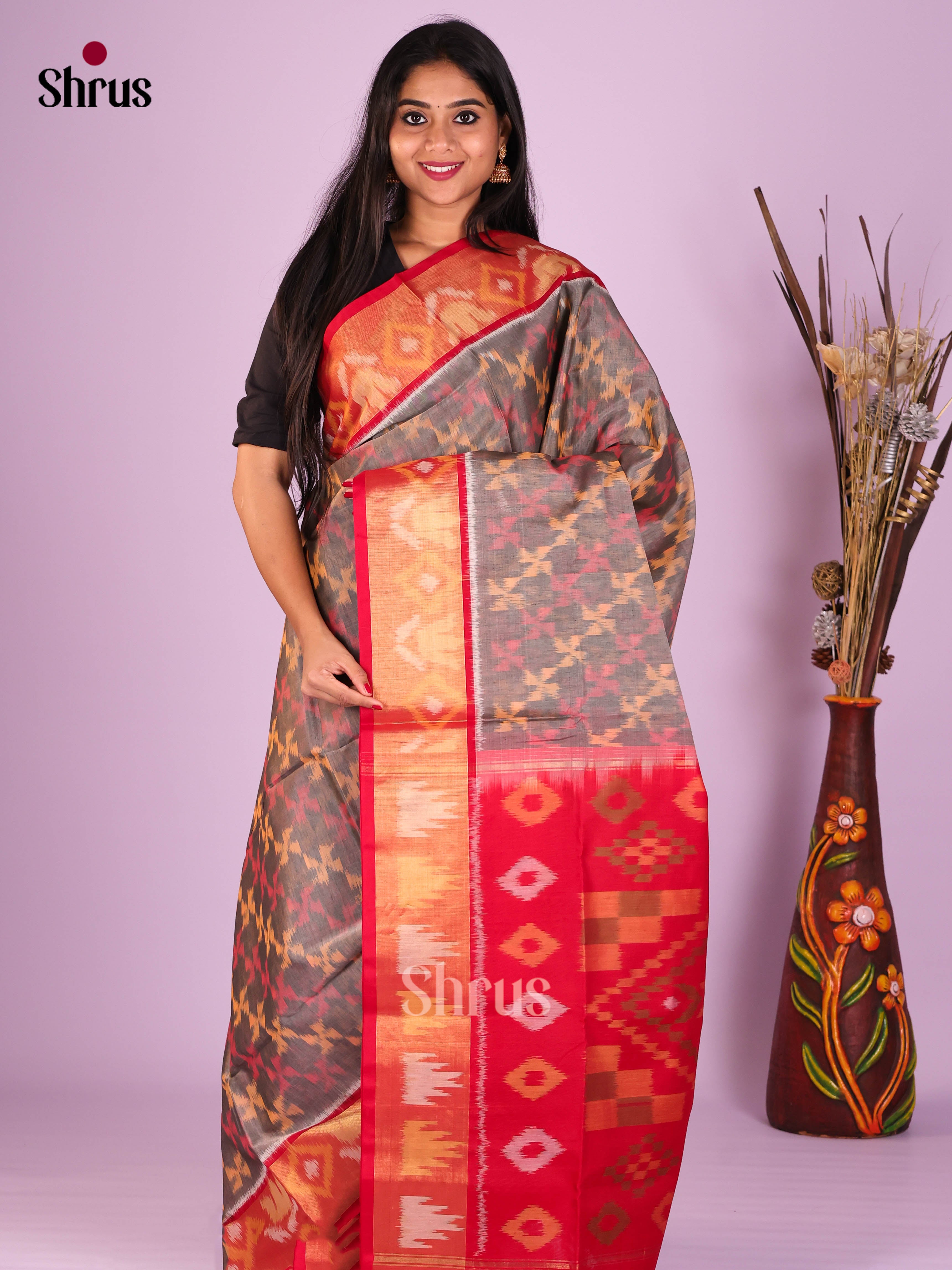DIS16851 - Pochampally sico Saree - Shop on Shrus.com