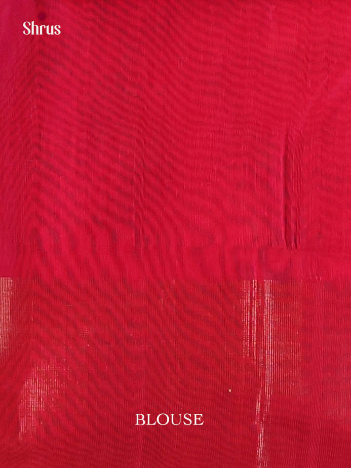 Blue & Reddish Pink  - Pochampally sico Saree