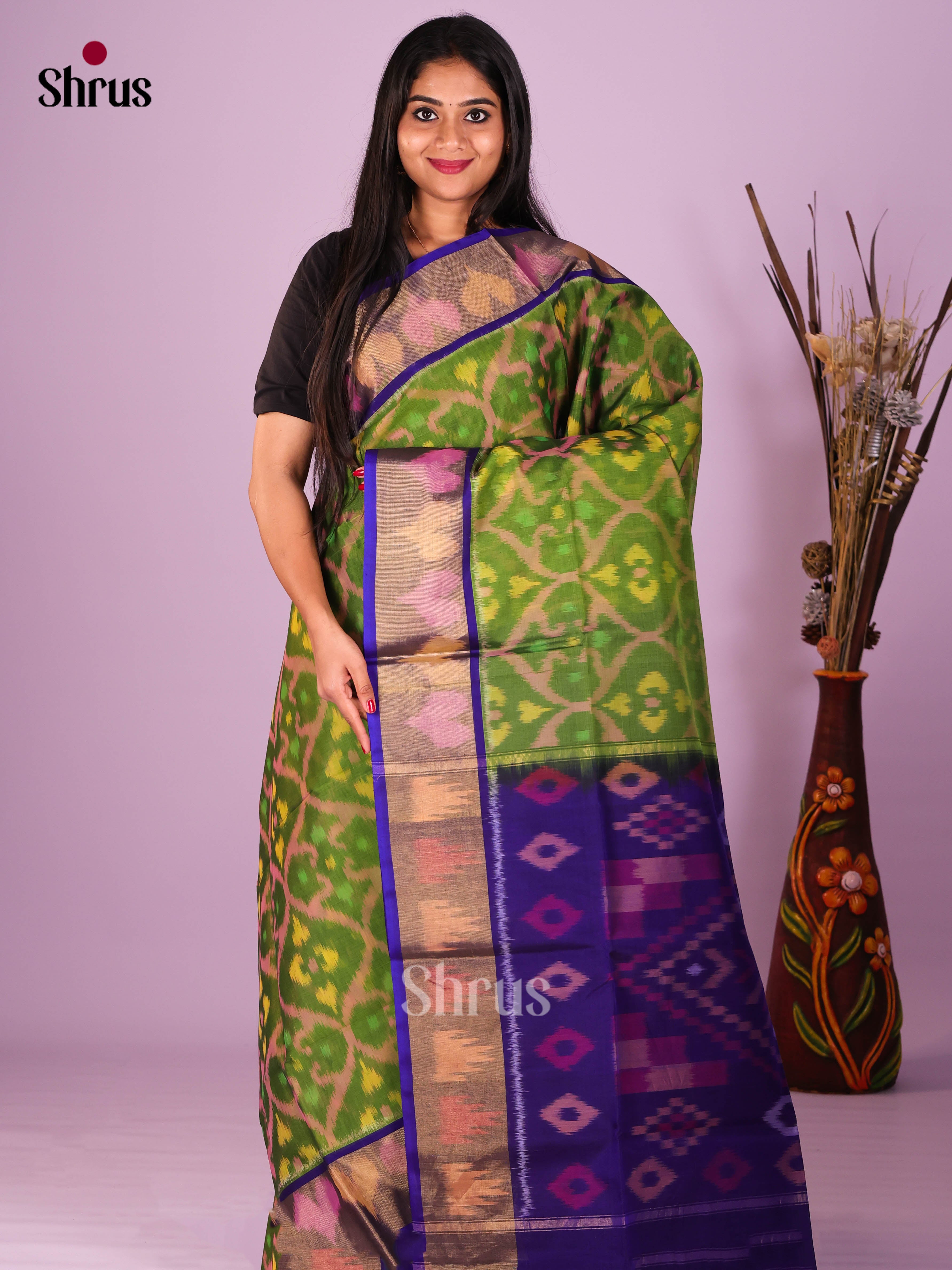 DIS16867 - Pochampally sico Saree - Shop on Shrus.com