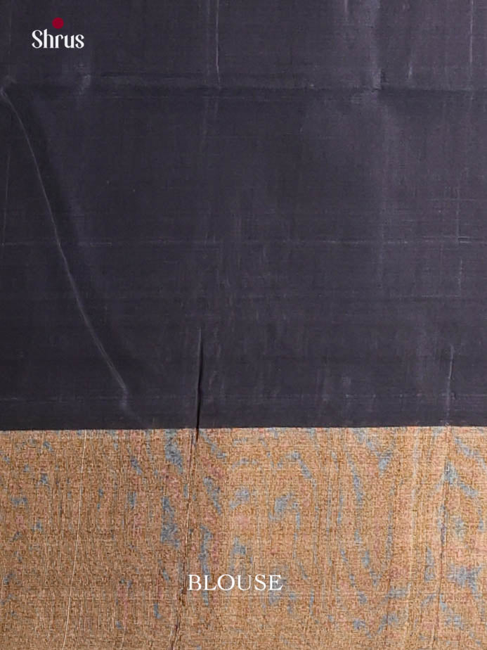 Dark Mustard & Blue - Pochampally sico Saree - Shop on Shrus.com