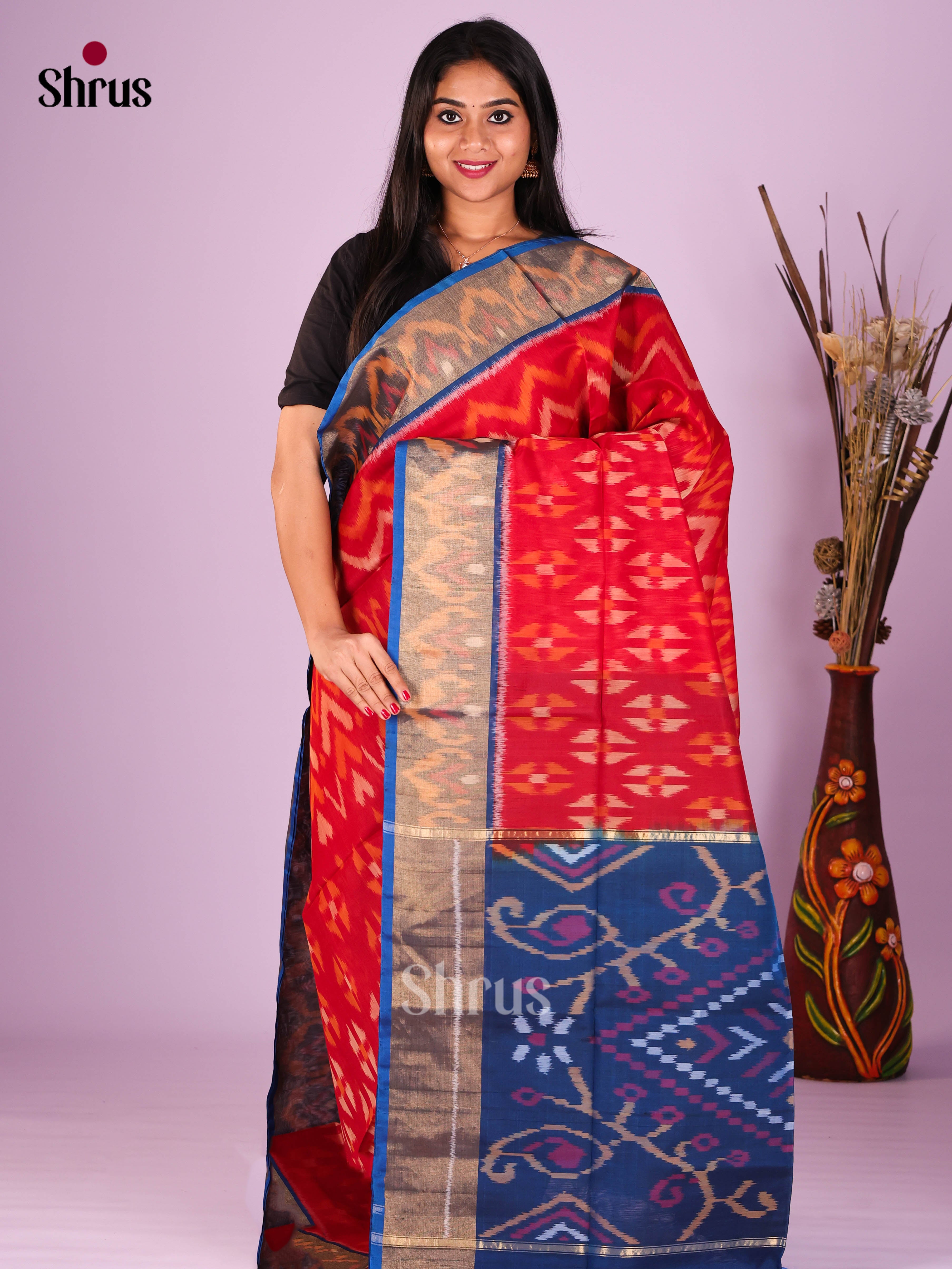 DIS16872 - Pochampally sico Saree - Shop on Shrus.com
