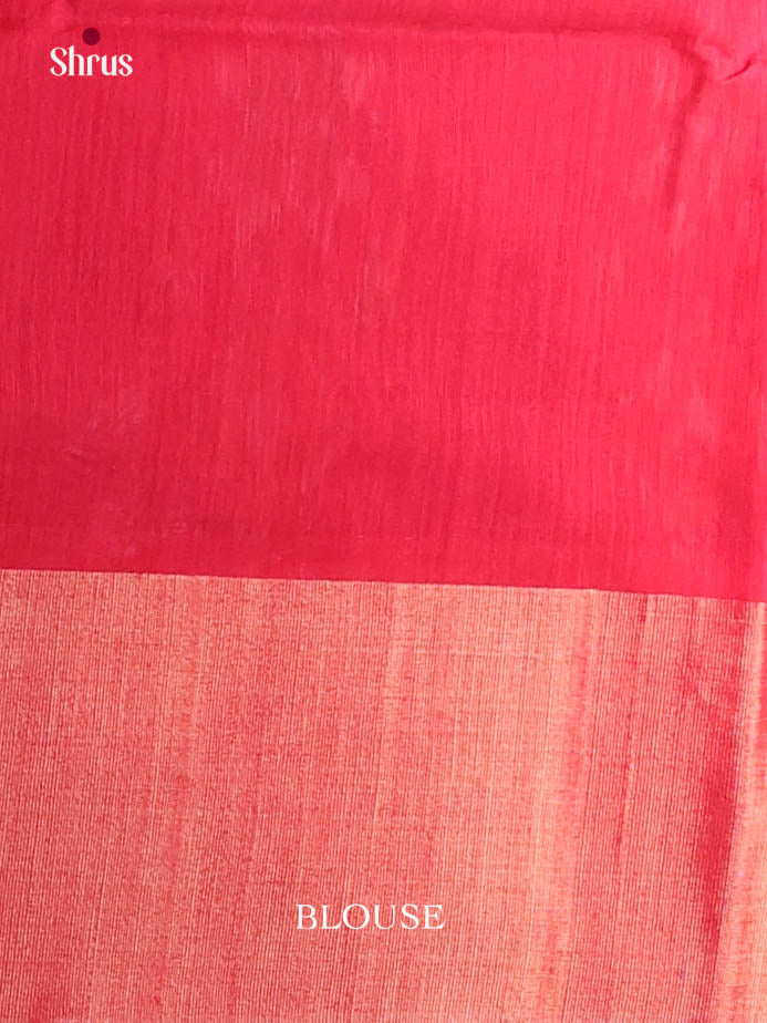 Blue &  Red  - Pochampally sico Saree - Shop on Shrus.com