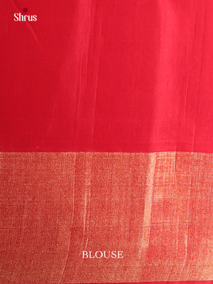 Blue & Red - Pochampally sico Saree