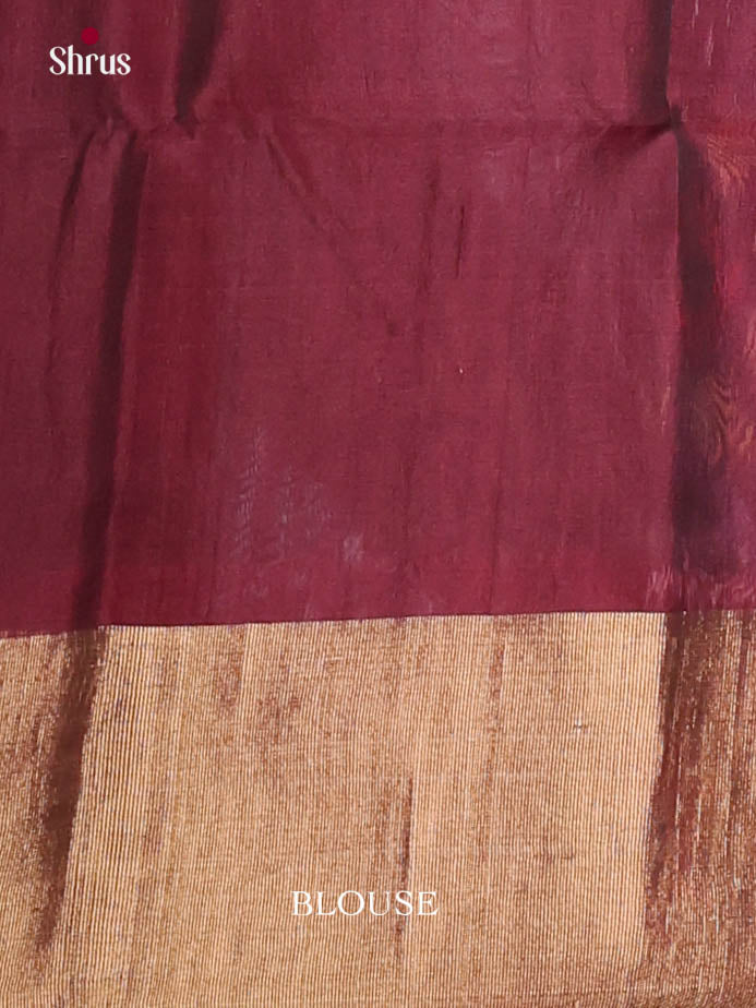 Blue & Maroon - Pochampally sico Saree