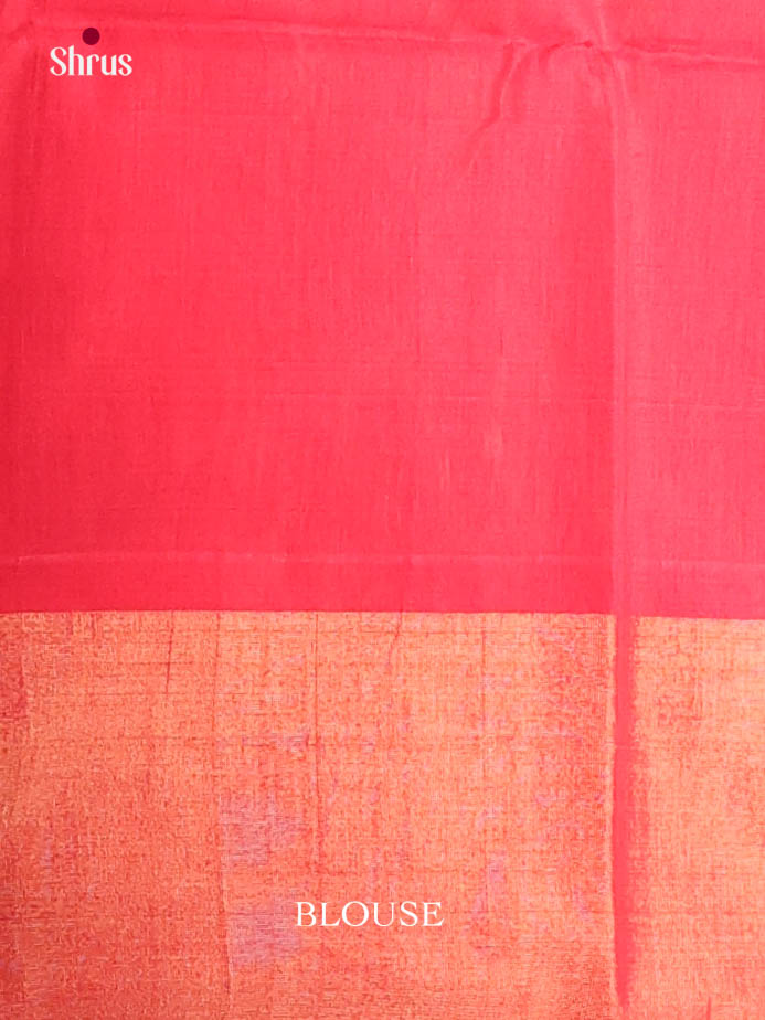 Green & Red - Pochampally sico Saree