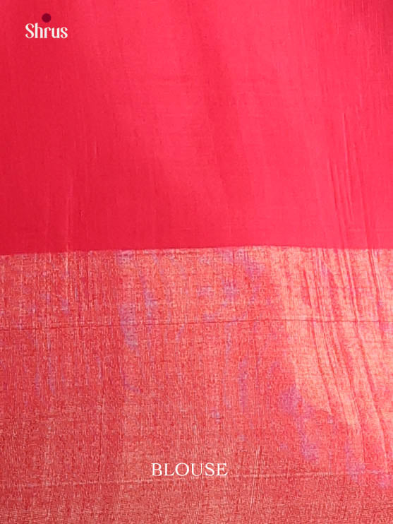 Blue & Red - Pochampally sico Saree