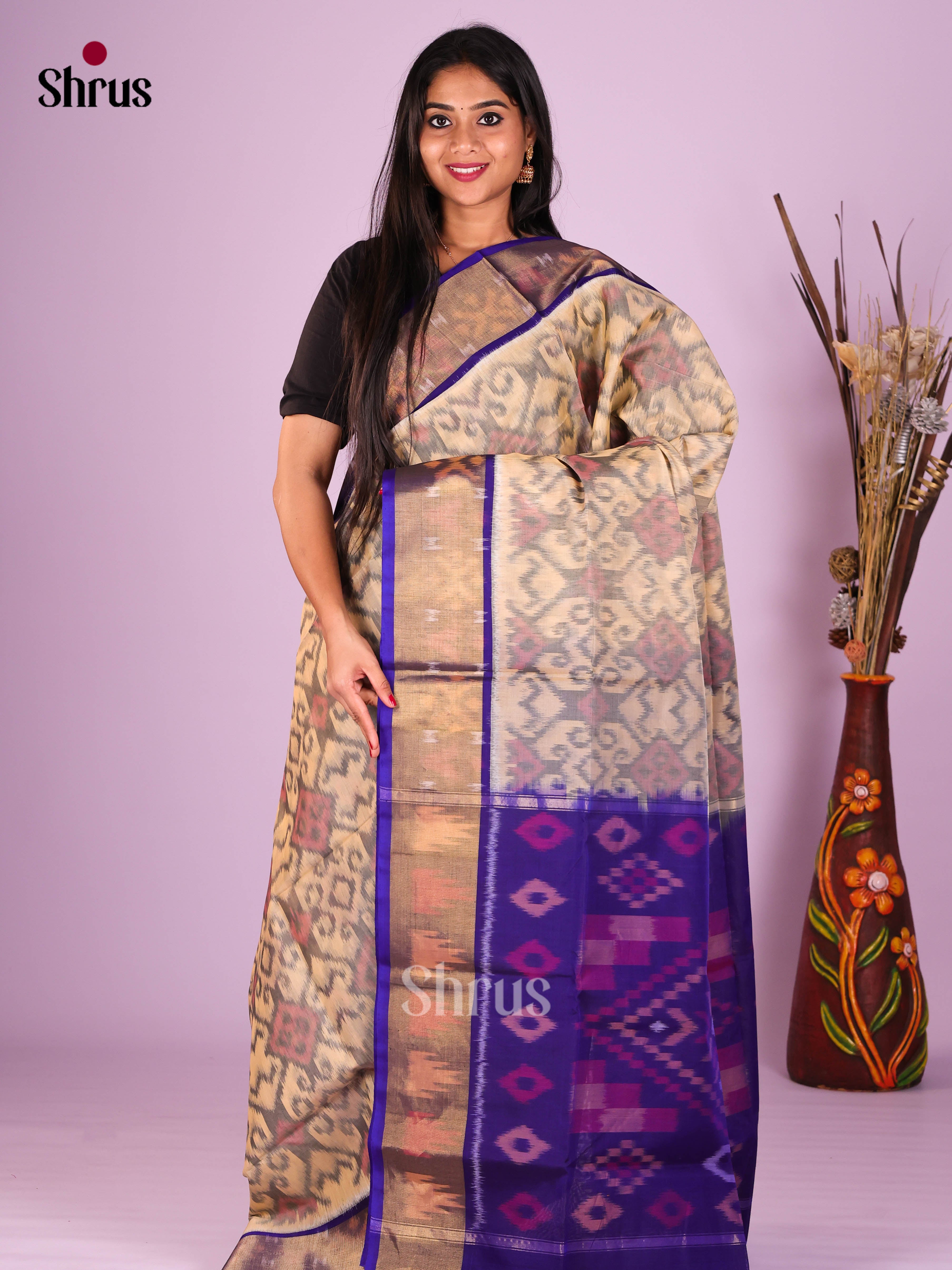 DIS16914 - Pochampally sico Saree - Shop on Shrus.com