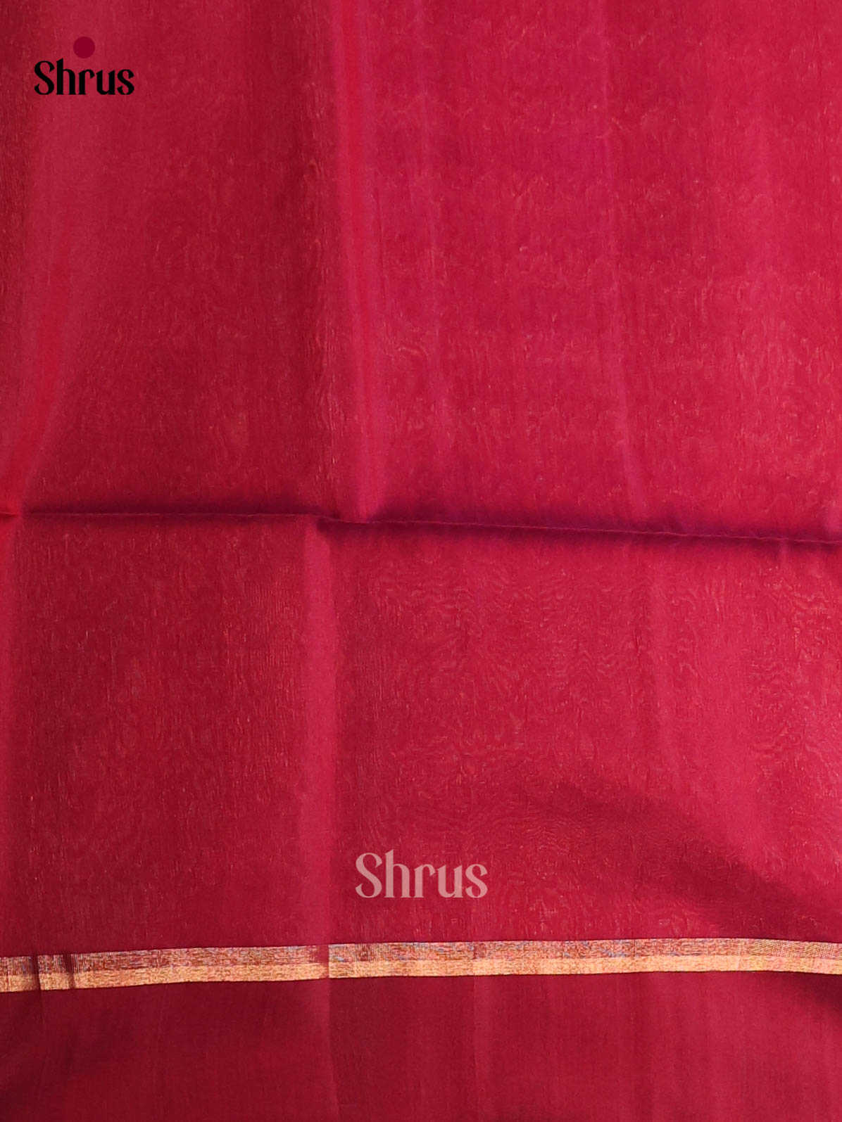 Red & Maroon-Timeless Silk Cotton Saree - Shop on Shrus.com