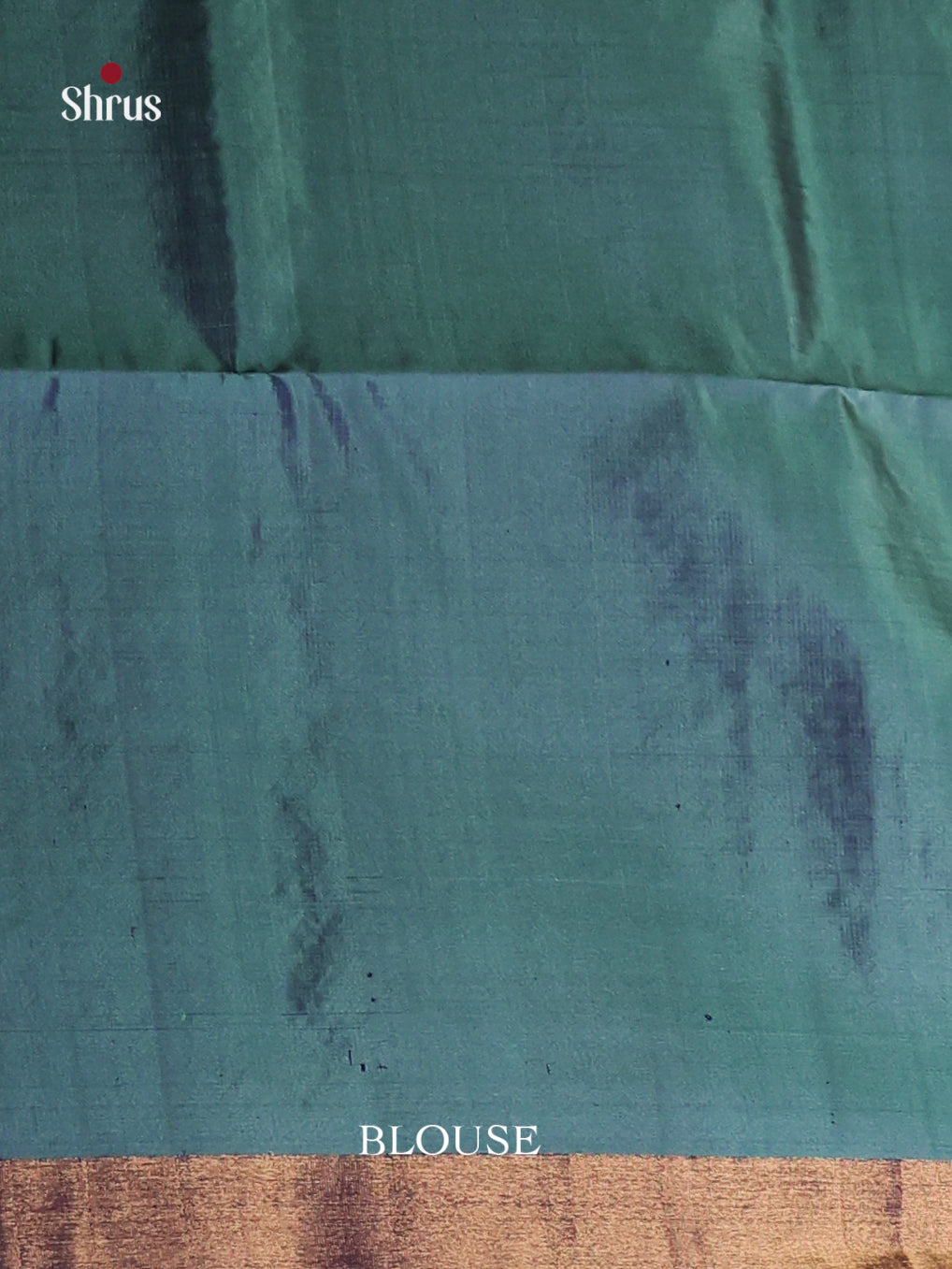 Vibrant Blue Soft Silk Saree with Gold Buttas & Floral zari brocade border 2