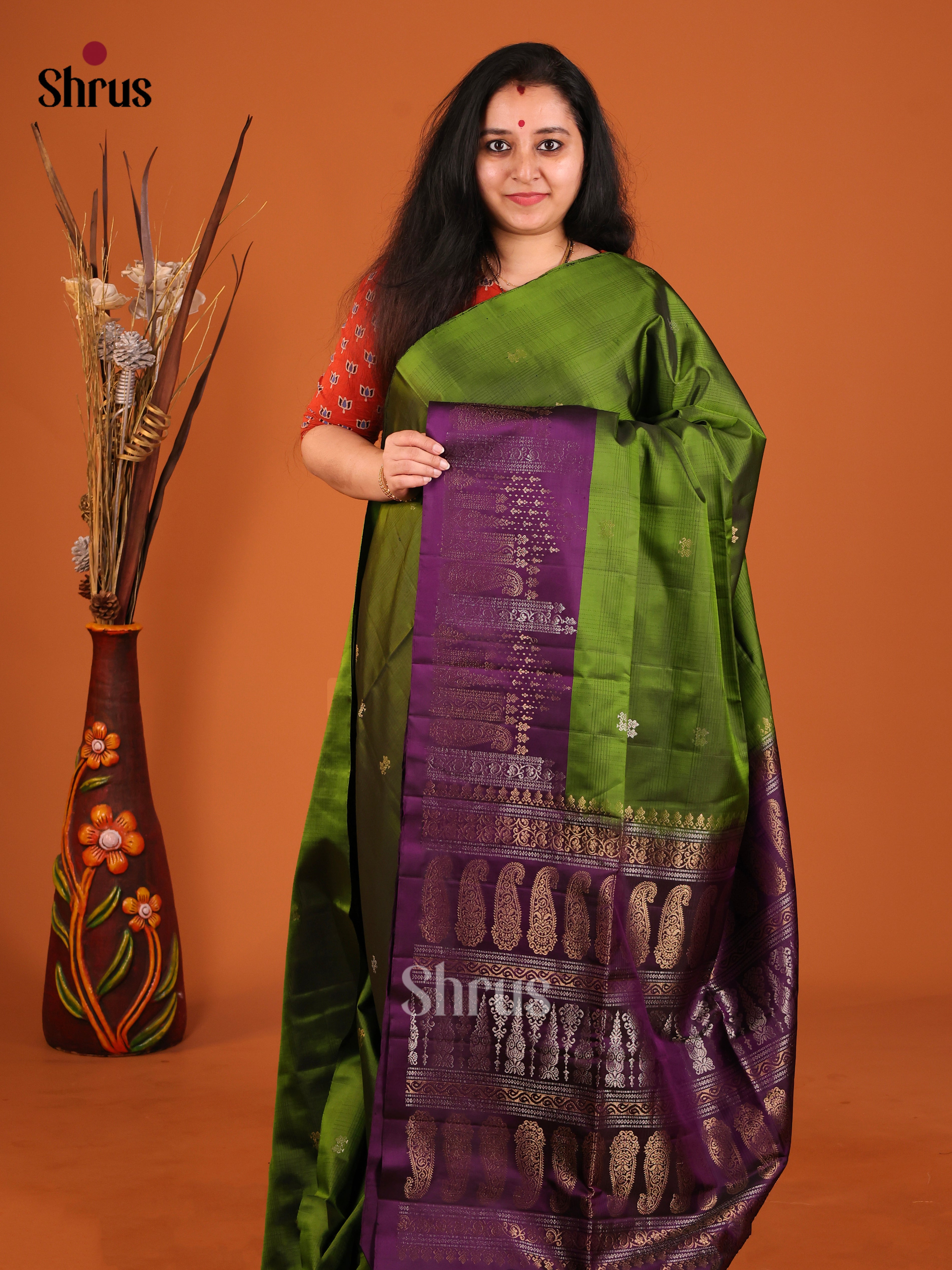 DIS16948 - Soft Silk (HR) Saree - Shop on Shrus.com