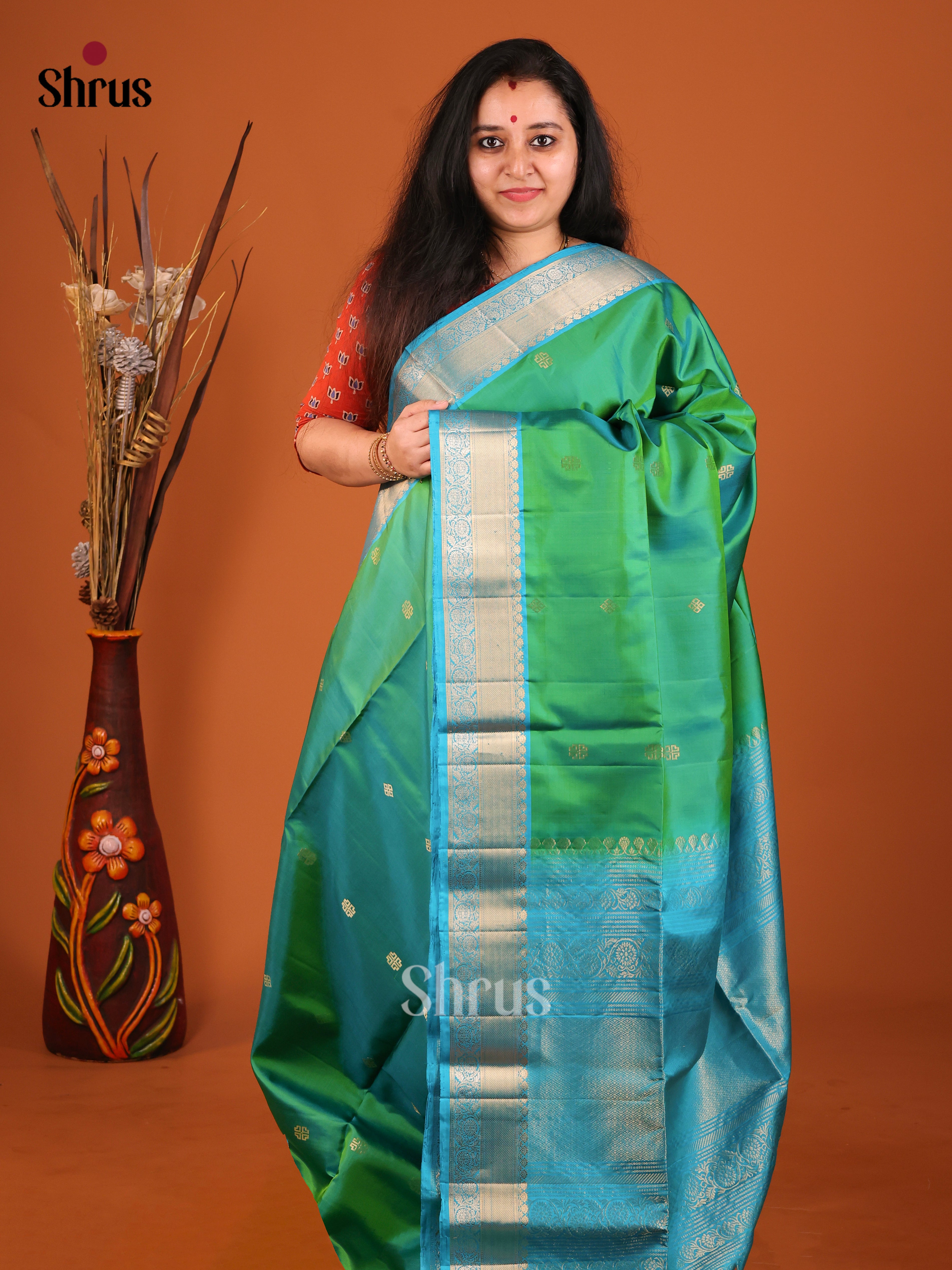 DIS16961 - Soft Silk (HR) Saree - Shop on Shrus.com