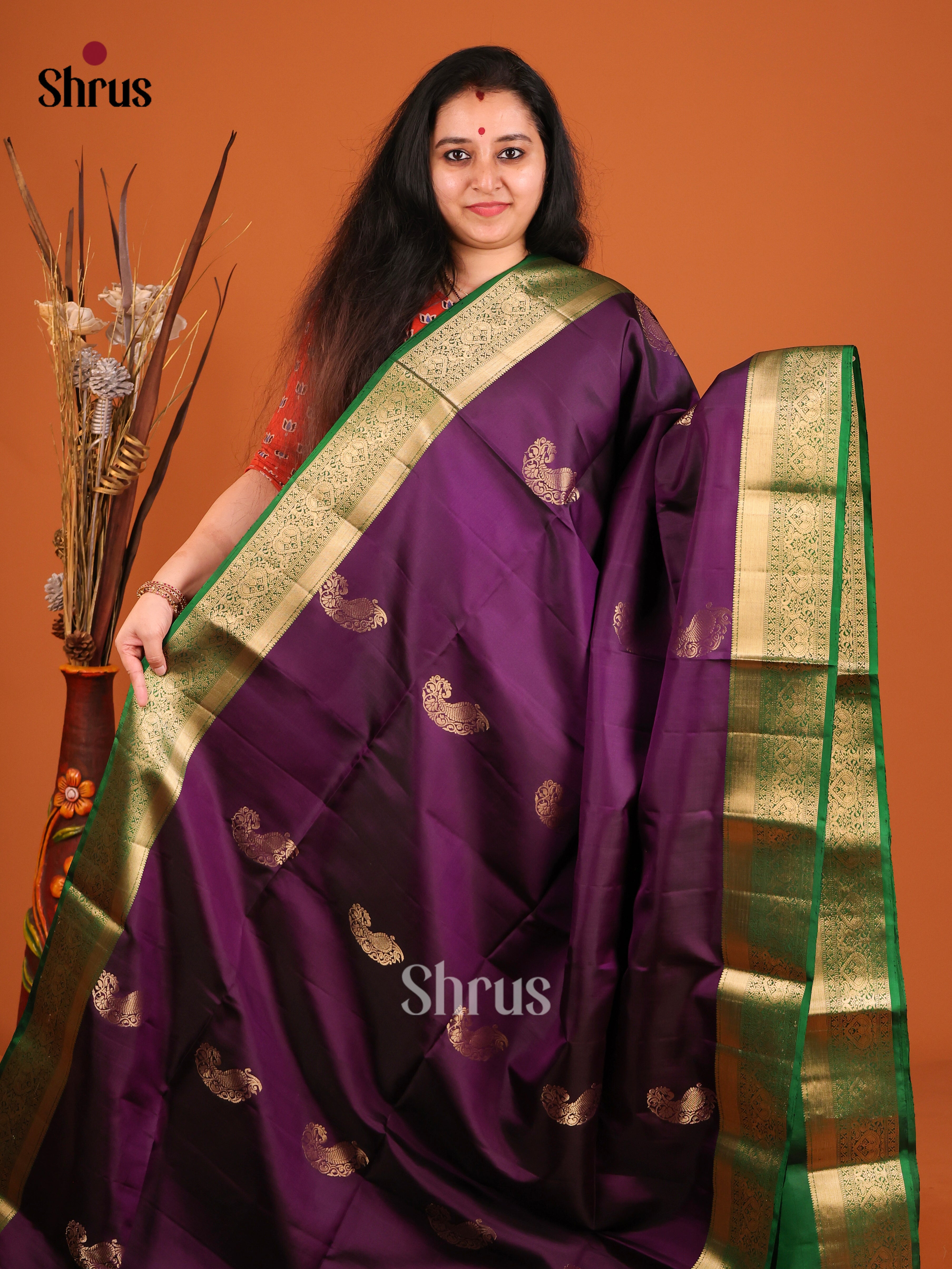 DIS16962 - Soft Silk (HR) Saree - Shop on Shrus.com