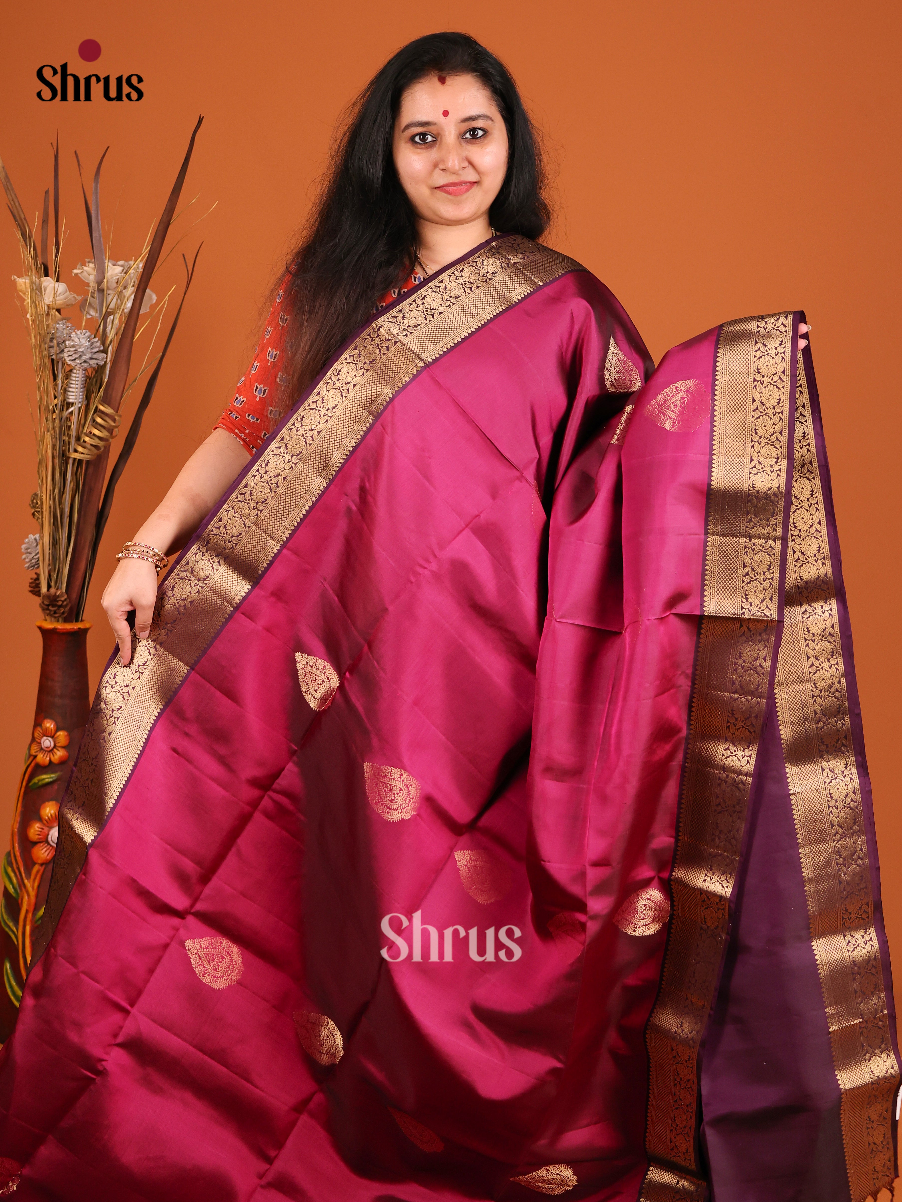 DIS16965 - Soft Silk (HR) Saree - Shop on Shrus.com