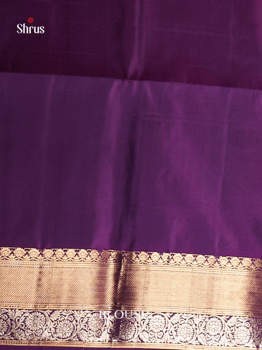 Regal Peacock Blue Soft Silk Saree with Stripes, Gold Buttas & Violet zari brocade pallu 2
