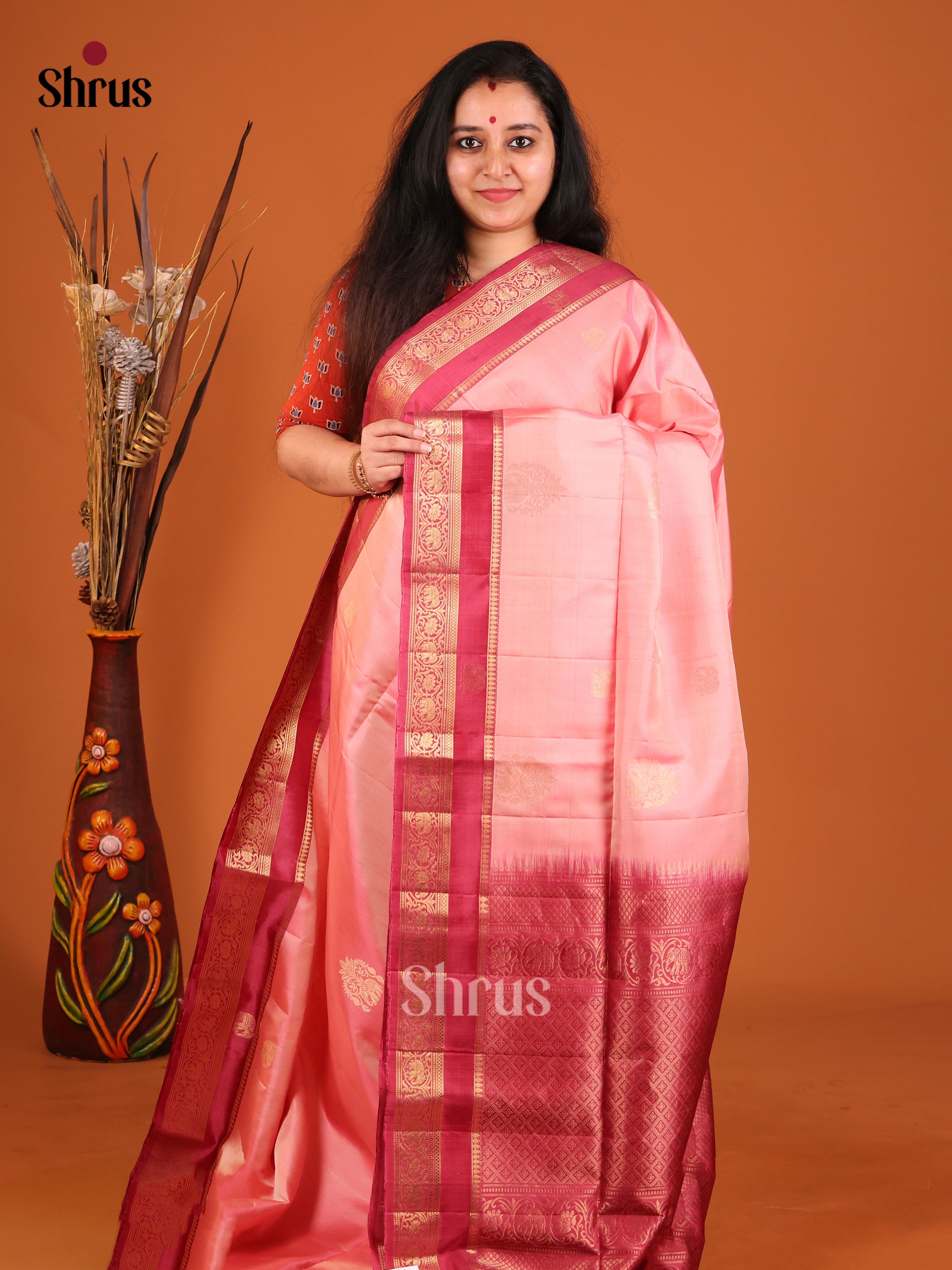 DIS16976 - Soft Silk (HR) Saree - Shop on Shrus.com