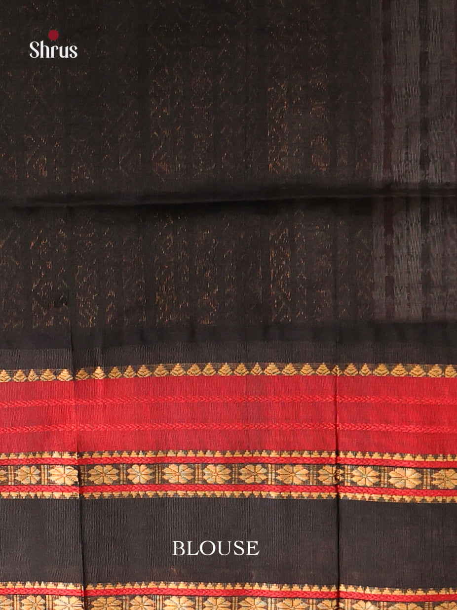 white and black Korvai kattams Saree 2