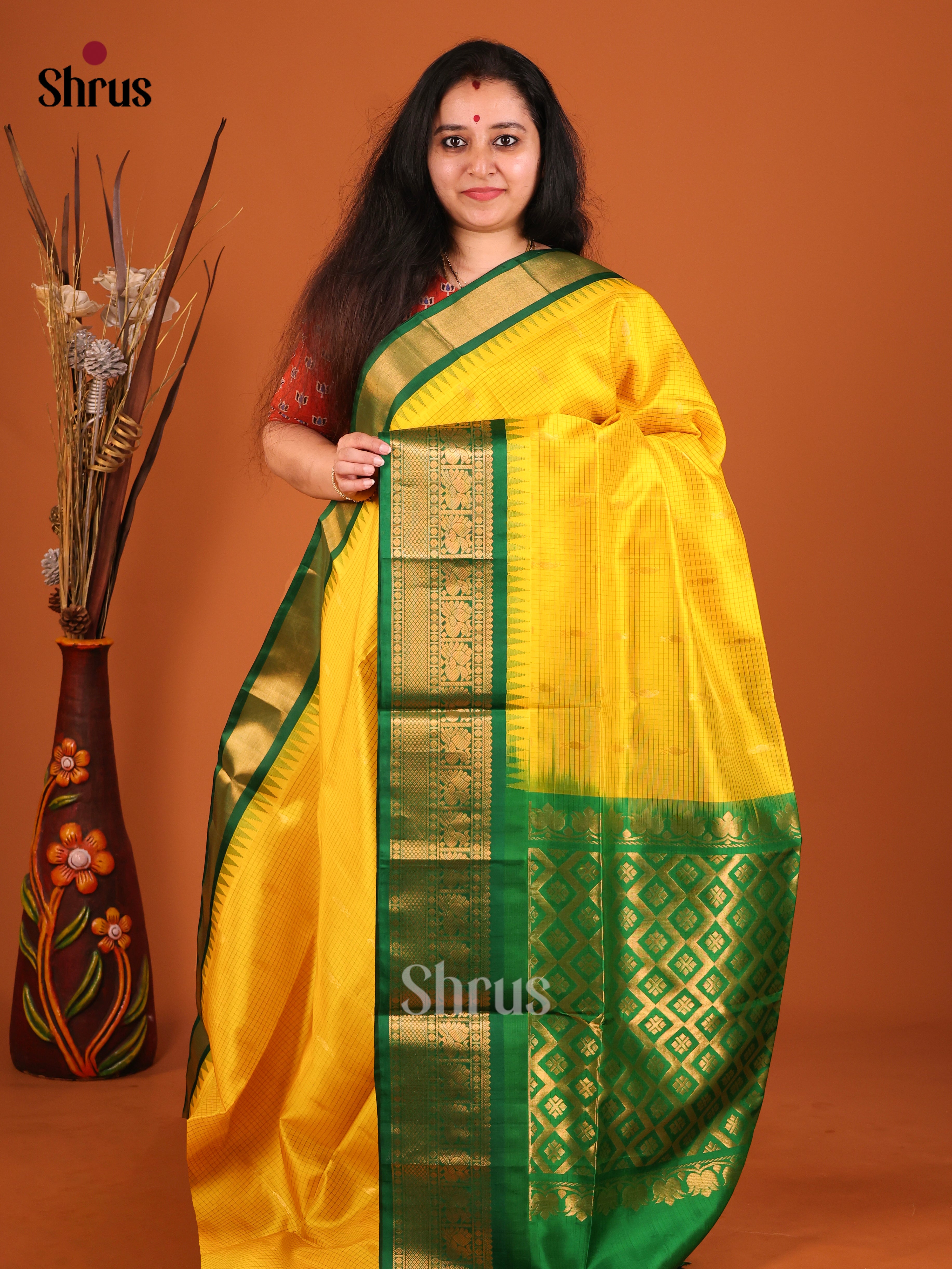 DIS17230 - Soft Silk (HR) Saree - Shop on Shrus.com