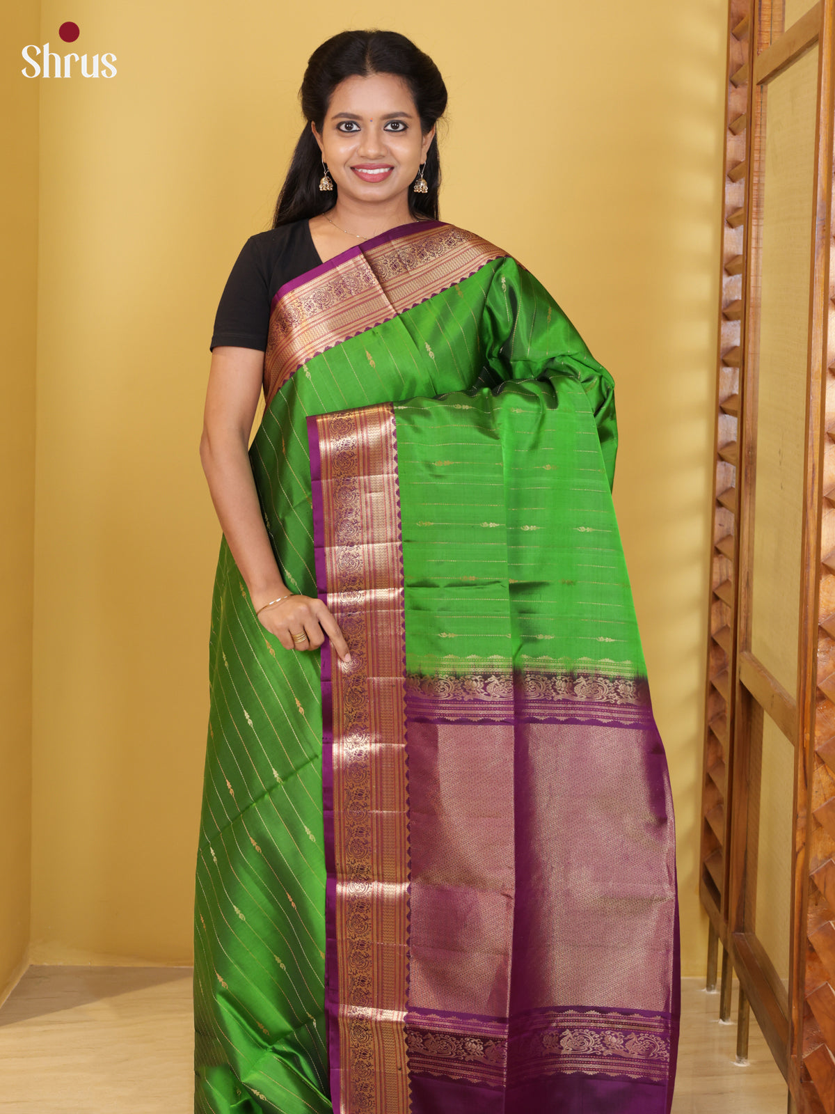 DIS17670 - Soft Silk (HR) Saree - Shop on Shrus.com