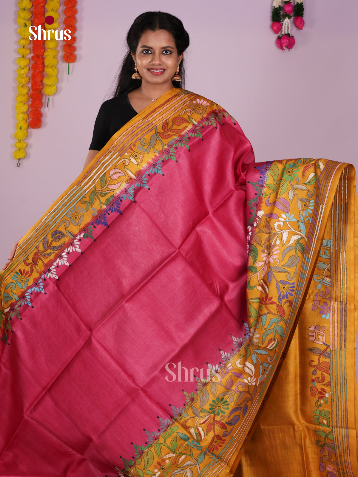 DIS17704 - Tussar Saree - Shop on Shrus.com