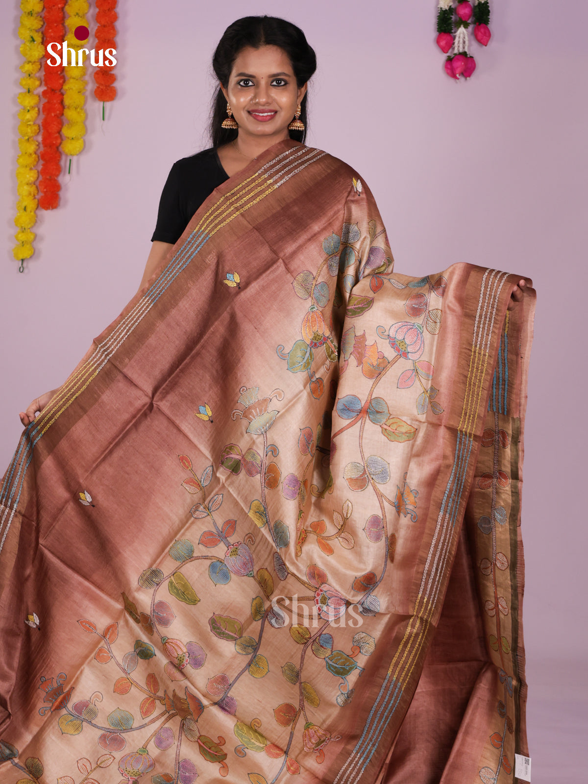 DIS17712 - Tussar Saree - Shop on Shrus.com
