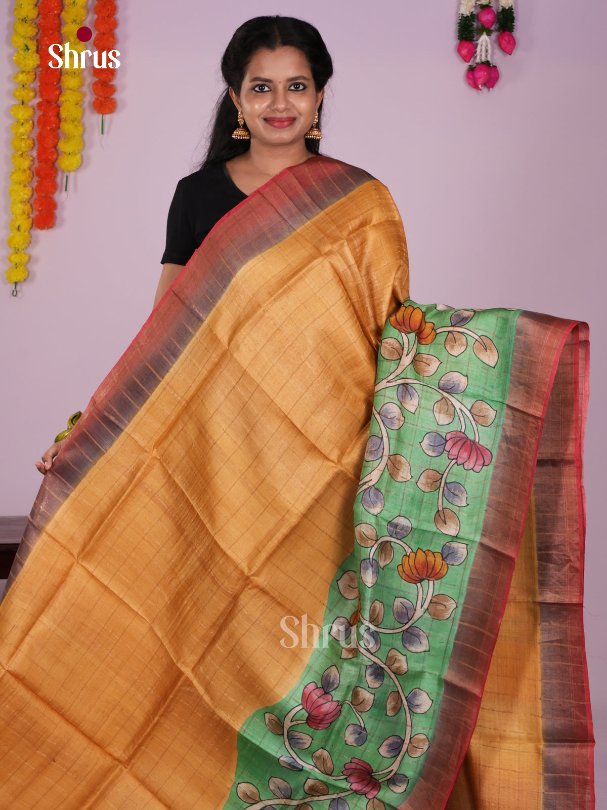 DIS17720 - Tussar Saree - Shop on Shrus.com