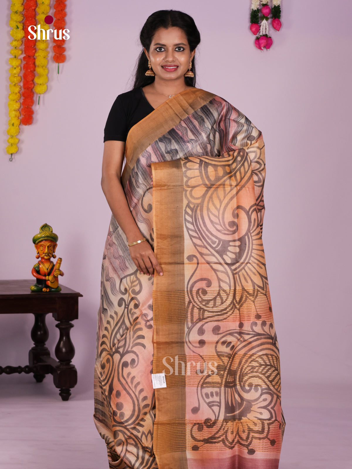 DIS17742 - Tussar Saree - Shop on Shrus.com