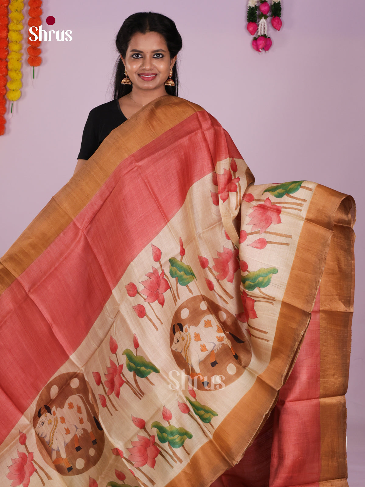 DIS17750 - Tussar Saree - Shop on Shrus.com