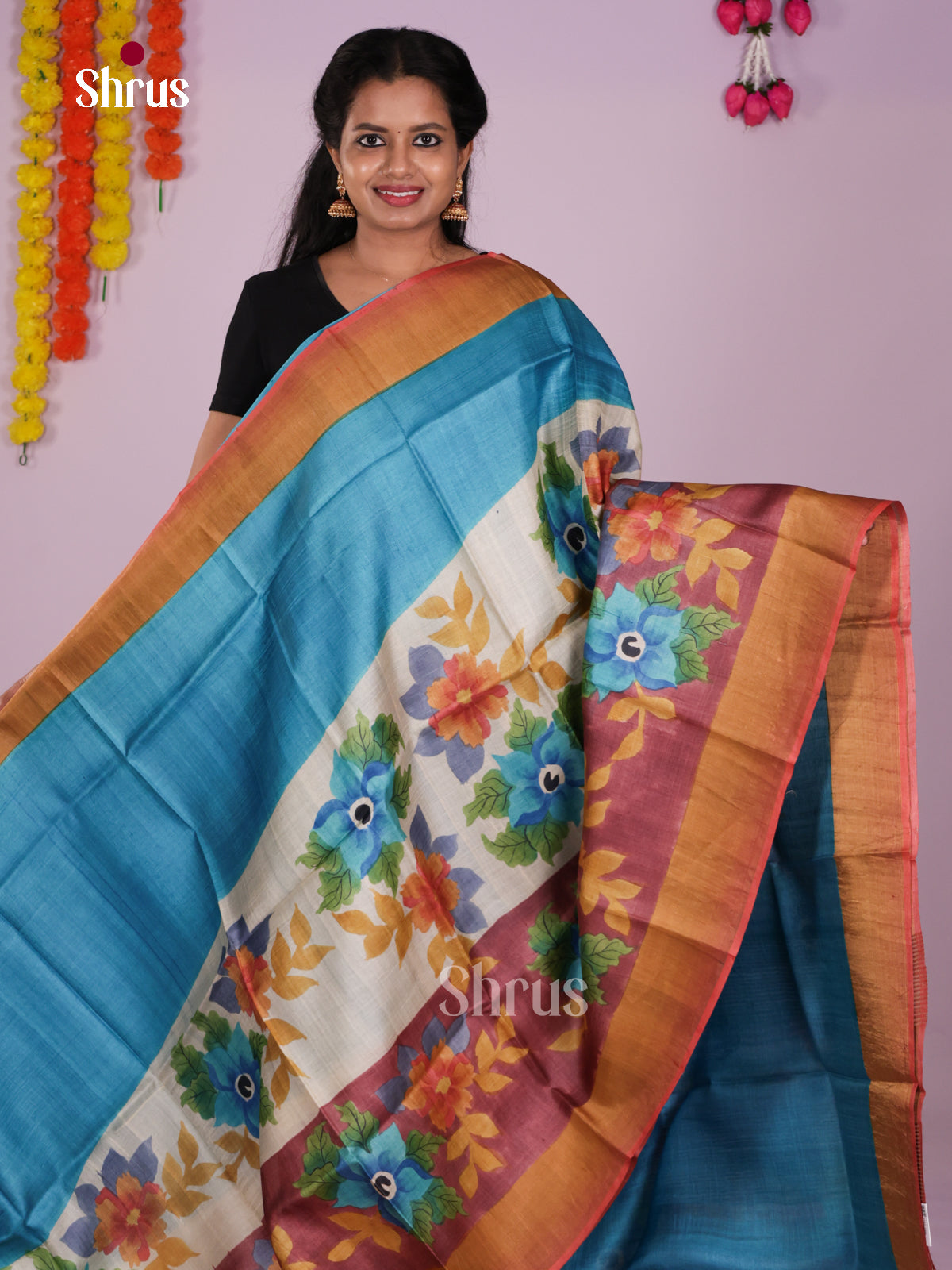 DIS17756 - Tussar Saree - Shop on Shrus.com
