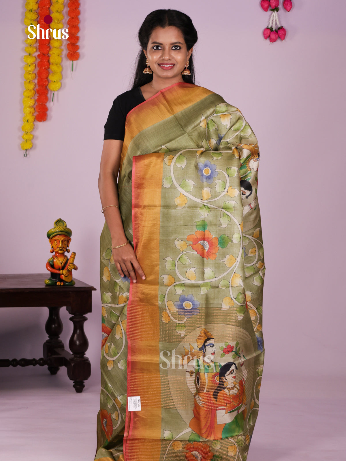 DIS17761 - Tussar Saree - Shop on Shrus.com