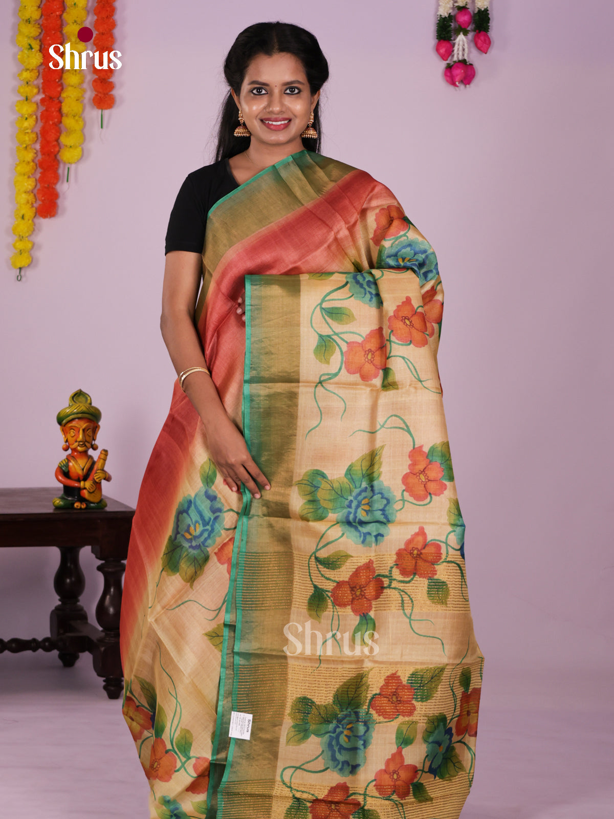 DIS17764 - Tussar Saree - Shop on Shrus.com