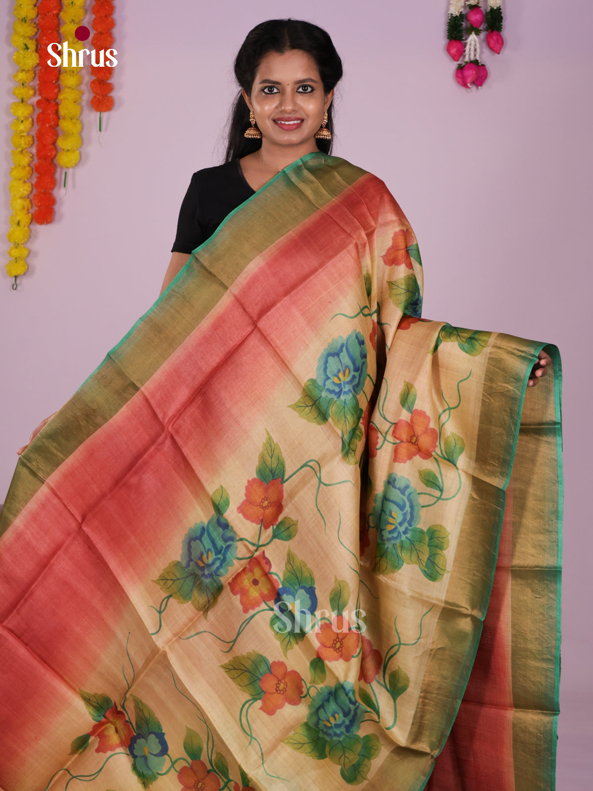 DIS17764 - Tussar Saree - Shop on Shrus.com