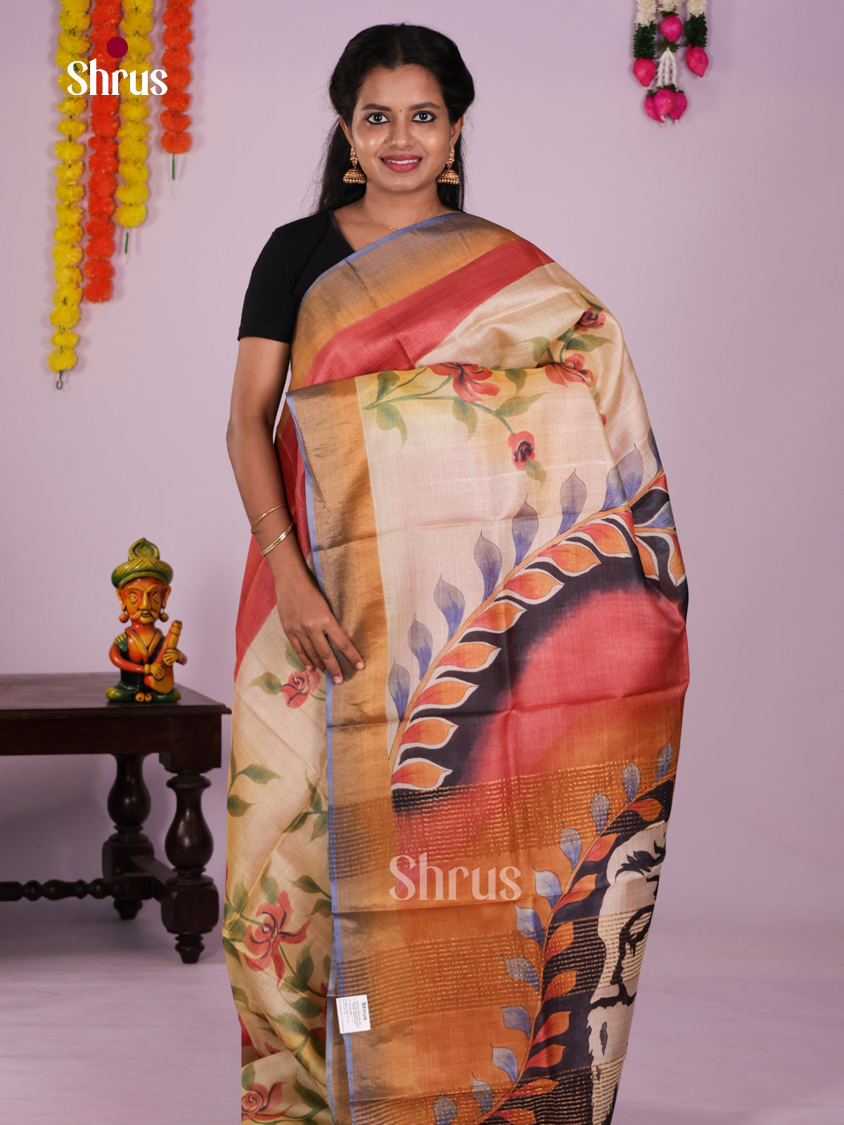 DIS17766 - Tussar Saree - Shop on Shrus.com
