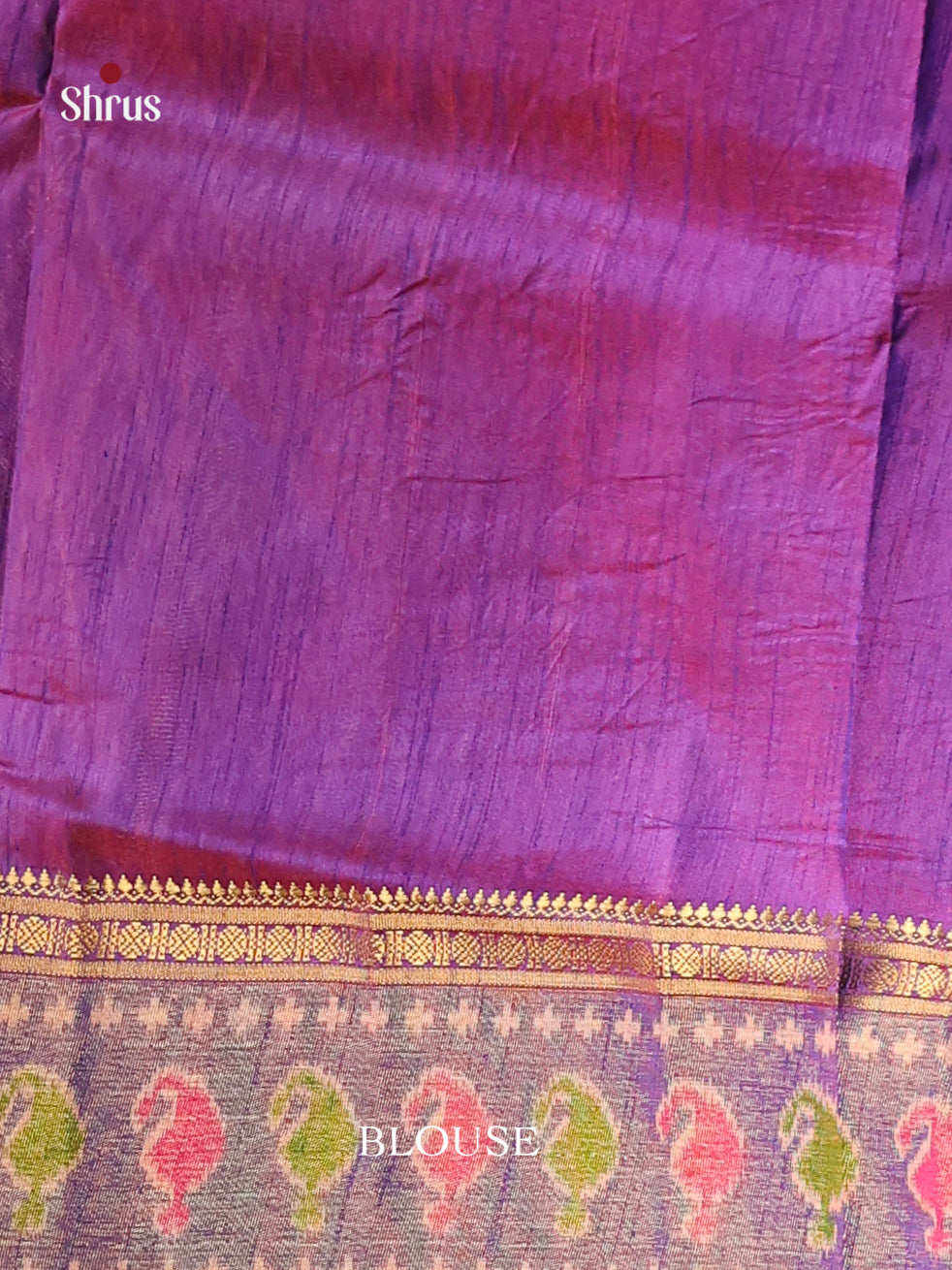 Pink &  Purple - Semi Patola Saree