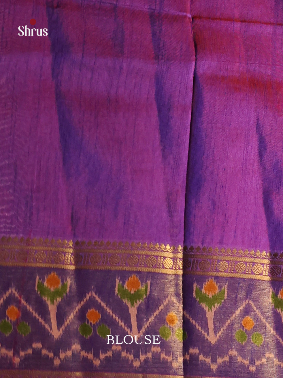Pink & Purple- Semi Patola Saree